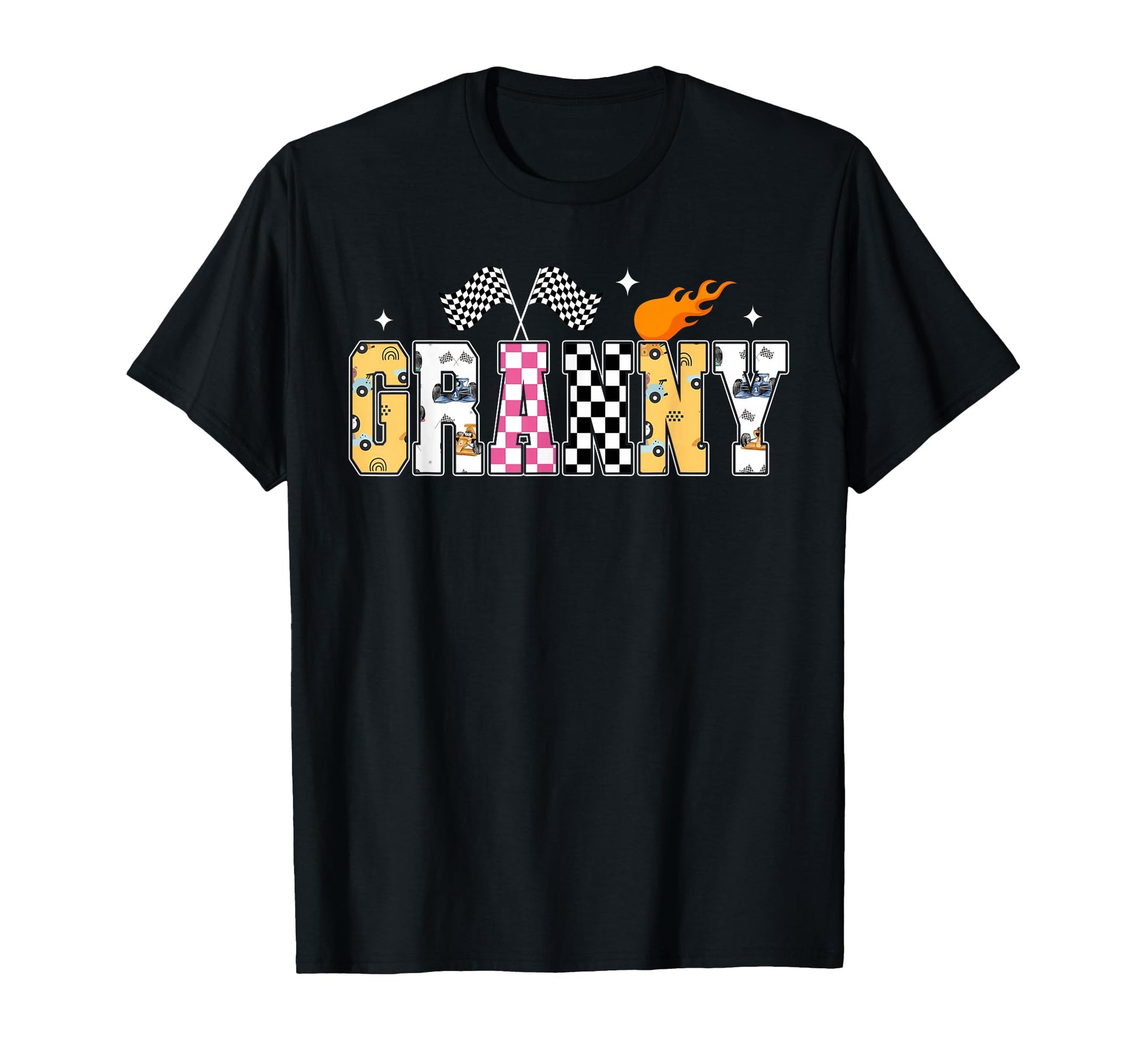 Granny Pit Crew Racing Car Birthday Family T-Shirt - Graphic Print Unisex - T-Shirt, Sweatshirt, Hoodie