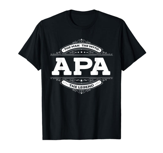 Apa Myth Legend Father Dad Uncle T-Shirt - Trendy Graphic Men Women - T-Shirt, Sweatshirt, Hoodie