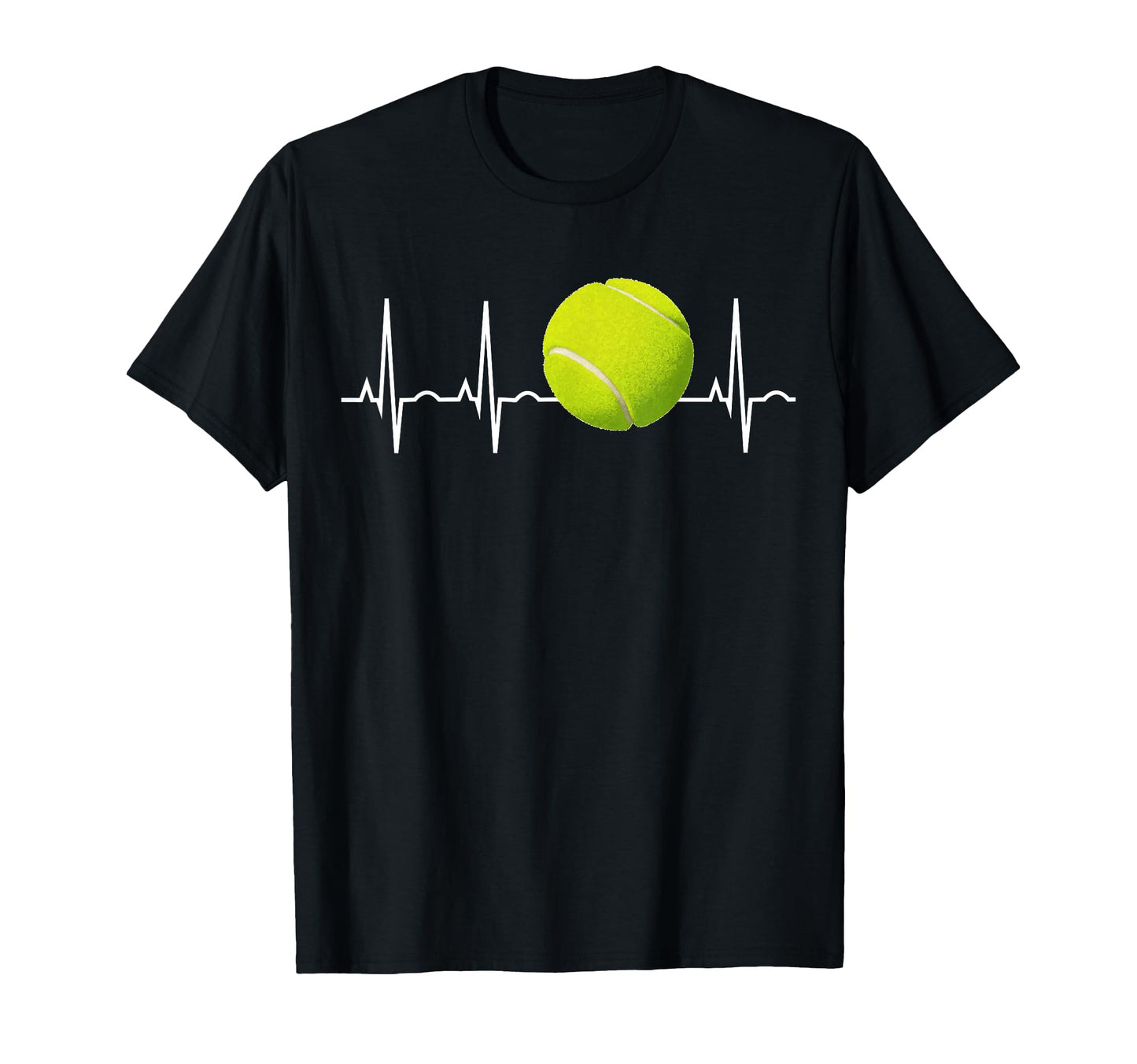 Tennis Heartbeat Tennis Gift T-Shirt - Fun Novelty Design for Adults - T-Shirt, Sweatshirt, Hoodie