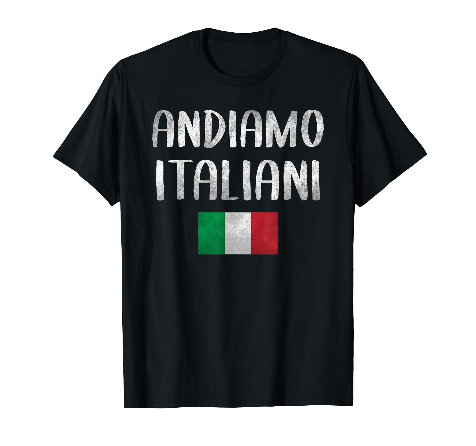 Soccer Italy Andiamo Italiani Italy Flag T-Shirt - Custom Art Print Unisex - T-Shirt, Sweatshirt, Hoodie