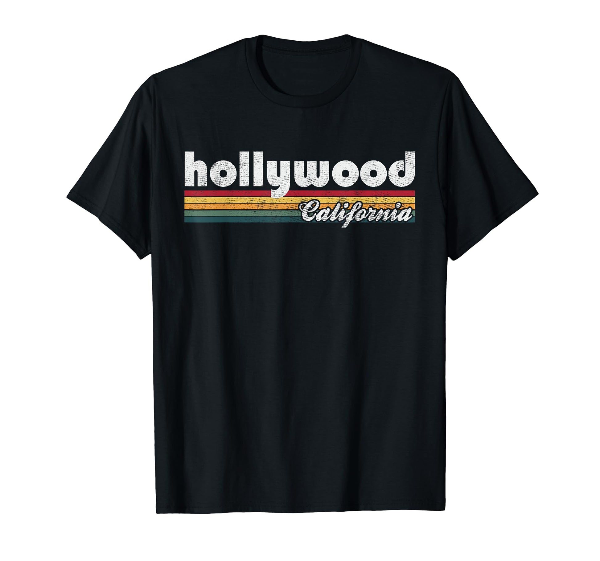 Hollywood California 70S 80S T-Shirt - Aesthetic Graphic for Adults - T-Shirt, Sweatshirt, Hoodie
