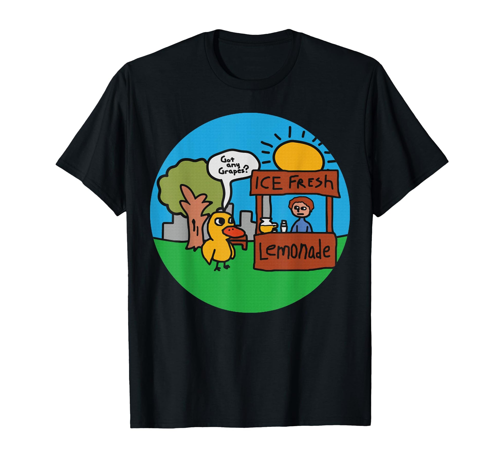 Lemonade Duck Lemonade Stand Funny Meme T-Shirt - Aesthetic Graphic Unisex - T-Shirt, Sweatshirt, Hoodie