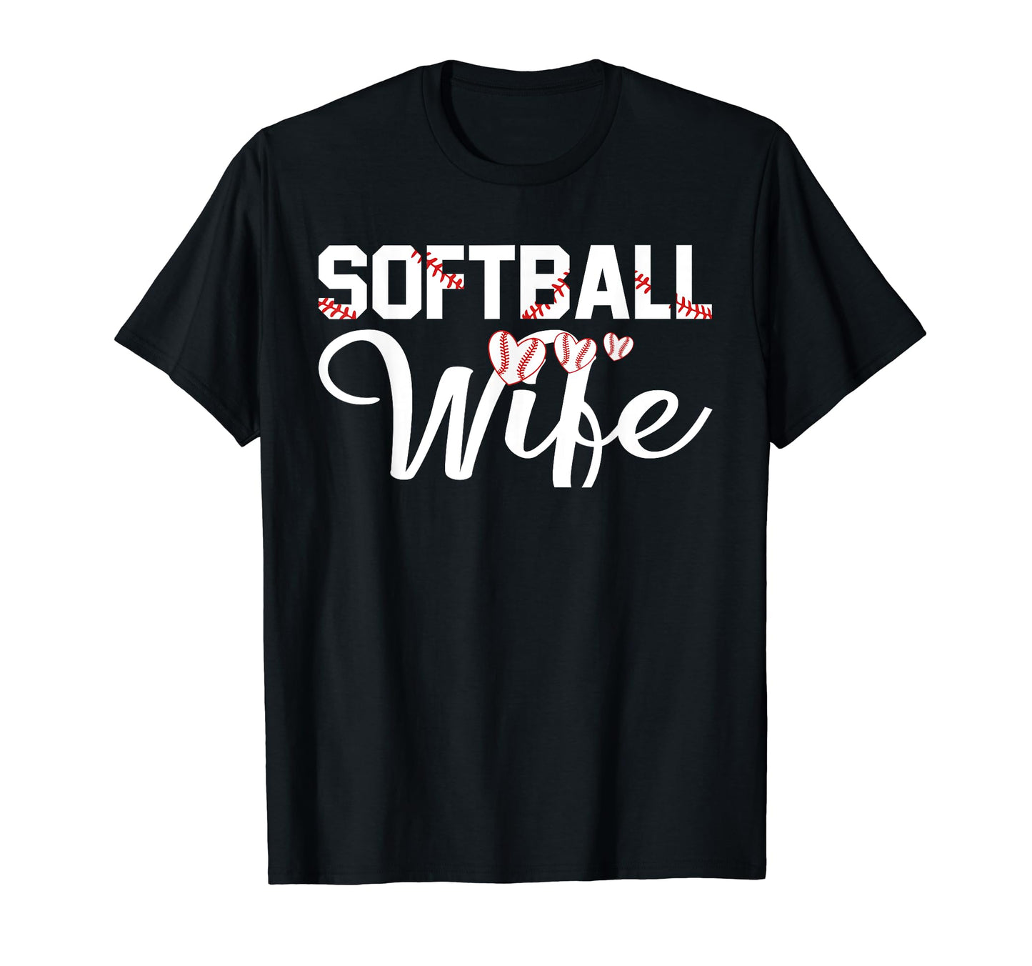 Proud Softball Wife Family Shirts T-Shirt - Minimalist Print Unisex - T-Shirt, Sweatshirt, Hoodie