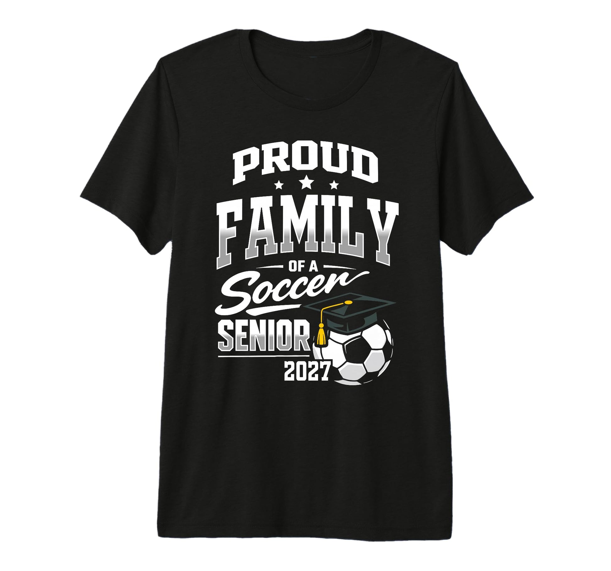 Proud Family Soccer Senior Class 2027 T-Shirt - Minimalist Print Men Women - T-Shirt, Sweatshirt, Hoodie