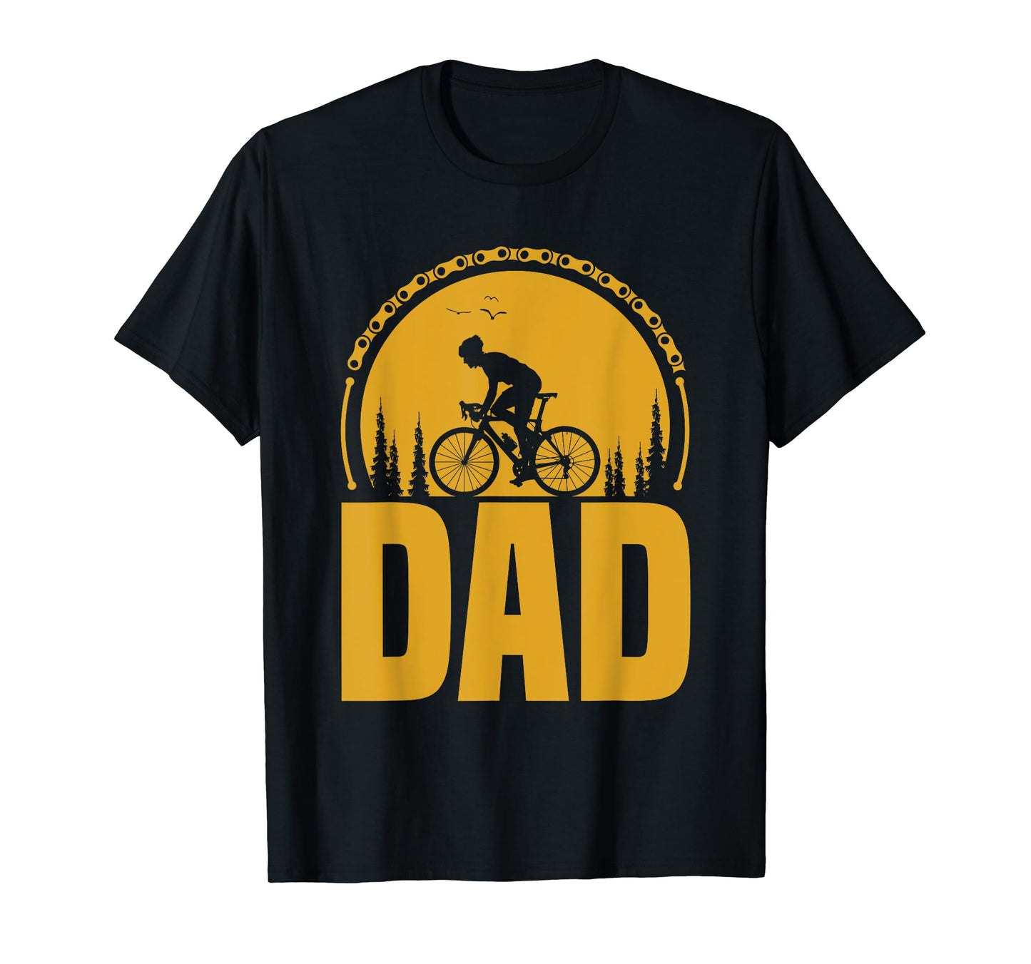 Dad Papa Bicycle Cycling Cyclist T-Shirt - Minimalist Print for Adults - T-Shirt, Sweatshirt, Hoodie