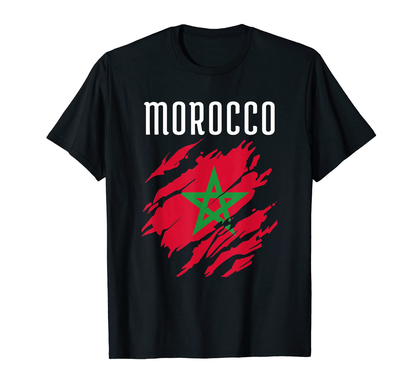 Moroccan Flag To Support Morocco Moroccan T-Shirt - Trendy Graphic Unisex - T-Shirt, Sweatshirt, Hoodie