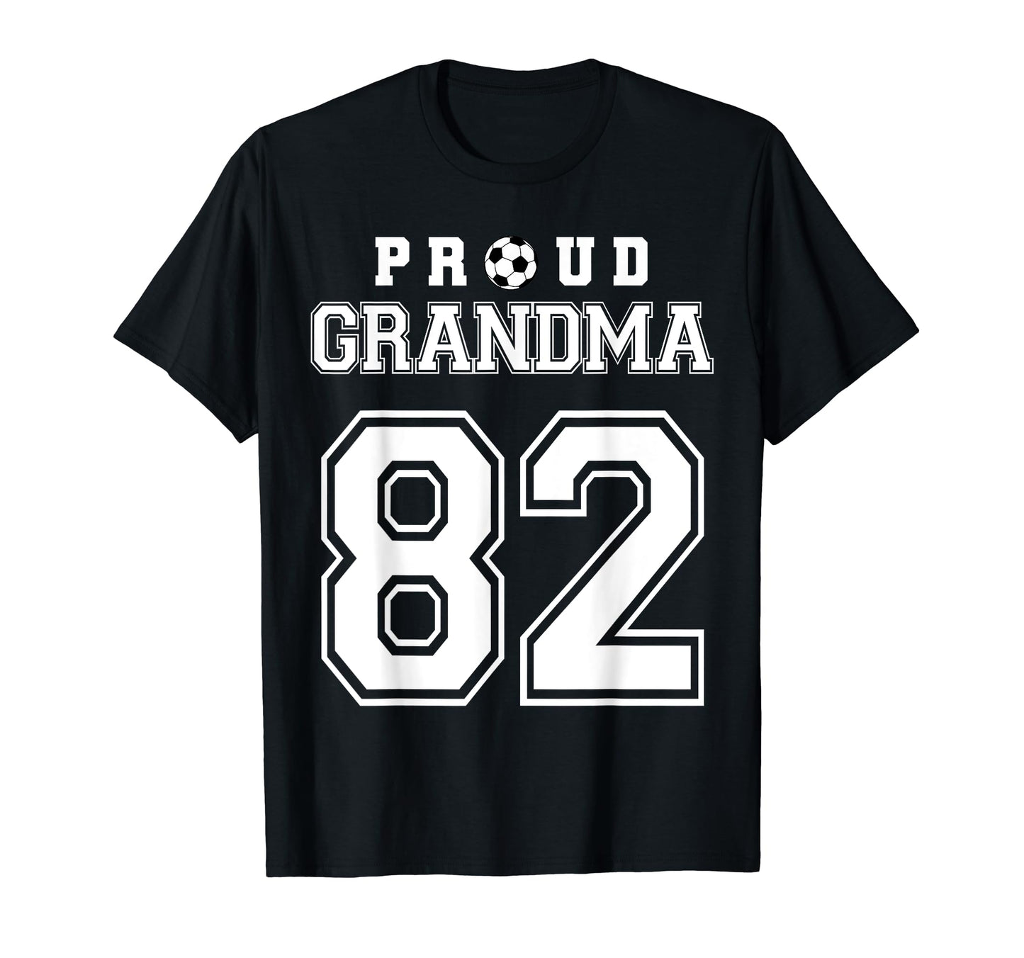 Number 82 Custom Proud Soccer Futbol T-Shirt - Custom Art Print for Adults - T-Shirt, Sweatshirt, Hoodie