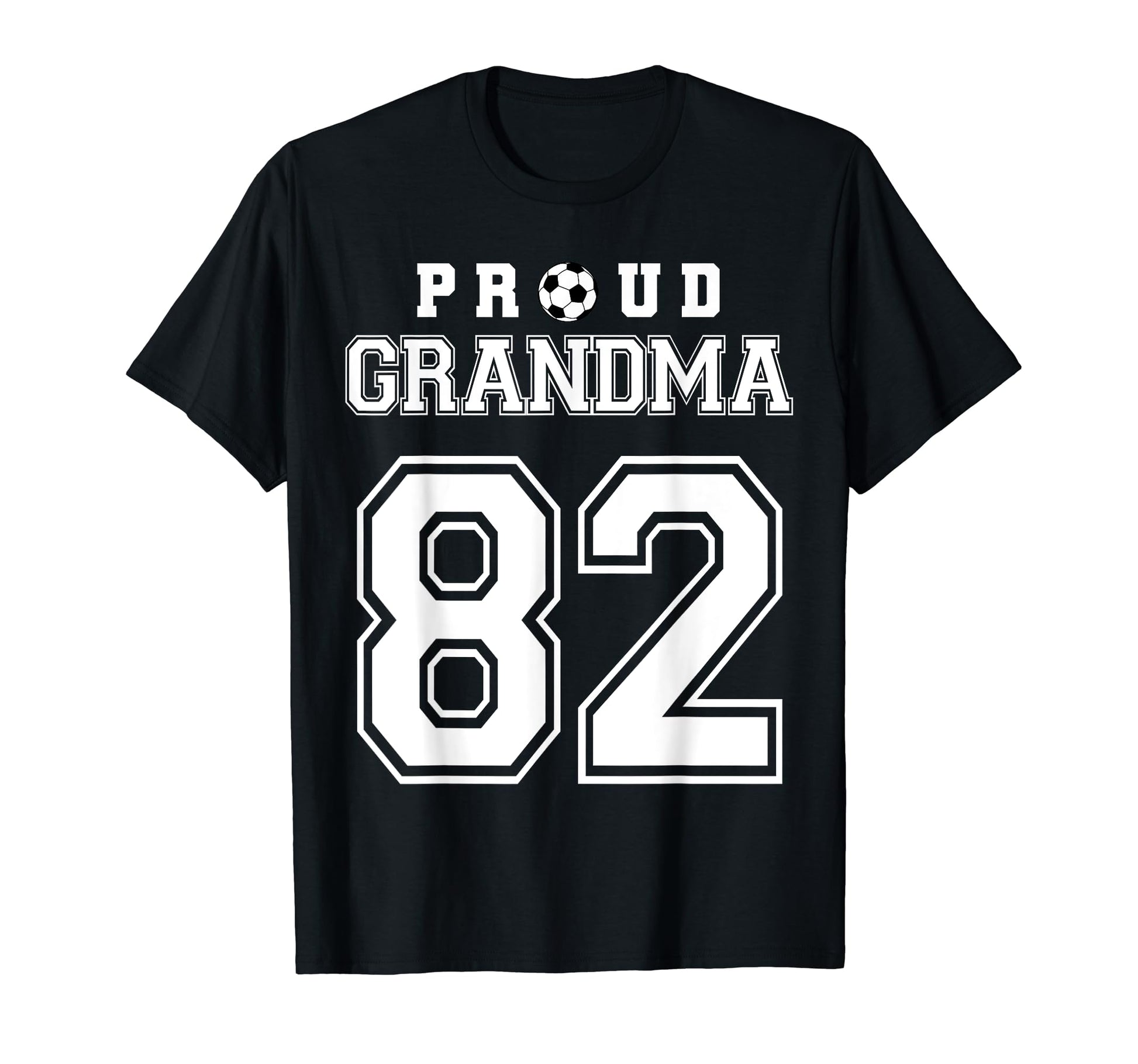Number 82 Custom Proud Soccer Futbol T-Shirt - Custom Art Print for Adults - T-Shirt, Sweatshirt, Hoodie
