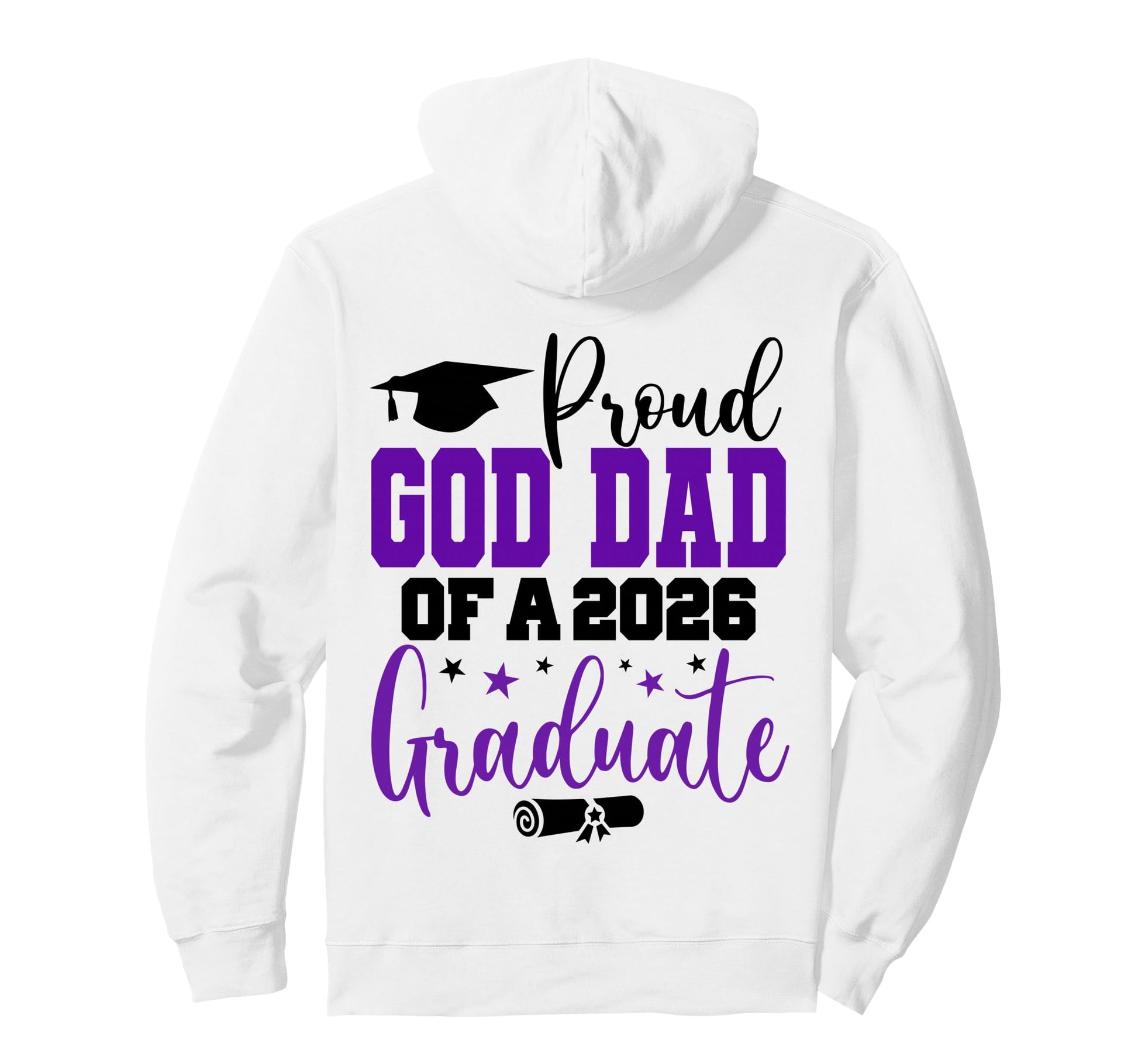 Graduation 2026 God Dad Class 2026 Hoodie - Fun Novelty Design for Adults - T-Shirt, Sweatshirt, Hoodie