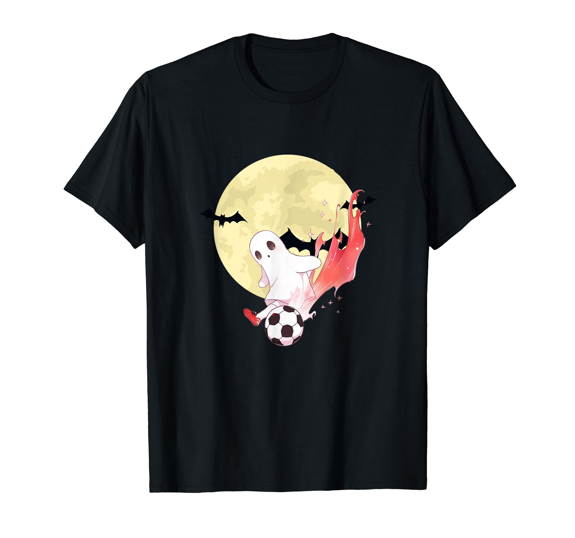 Ghost Playing Soccer Halloween Soccer T-Shirt - Novelty Apparel Unisex - T-Shirt, Sweatshirt, Hoodie