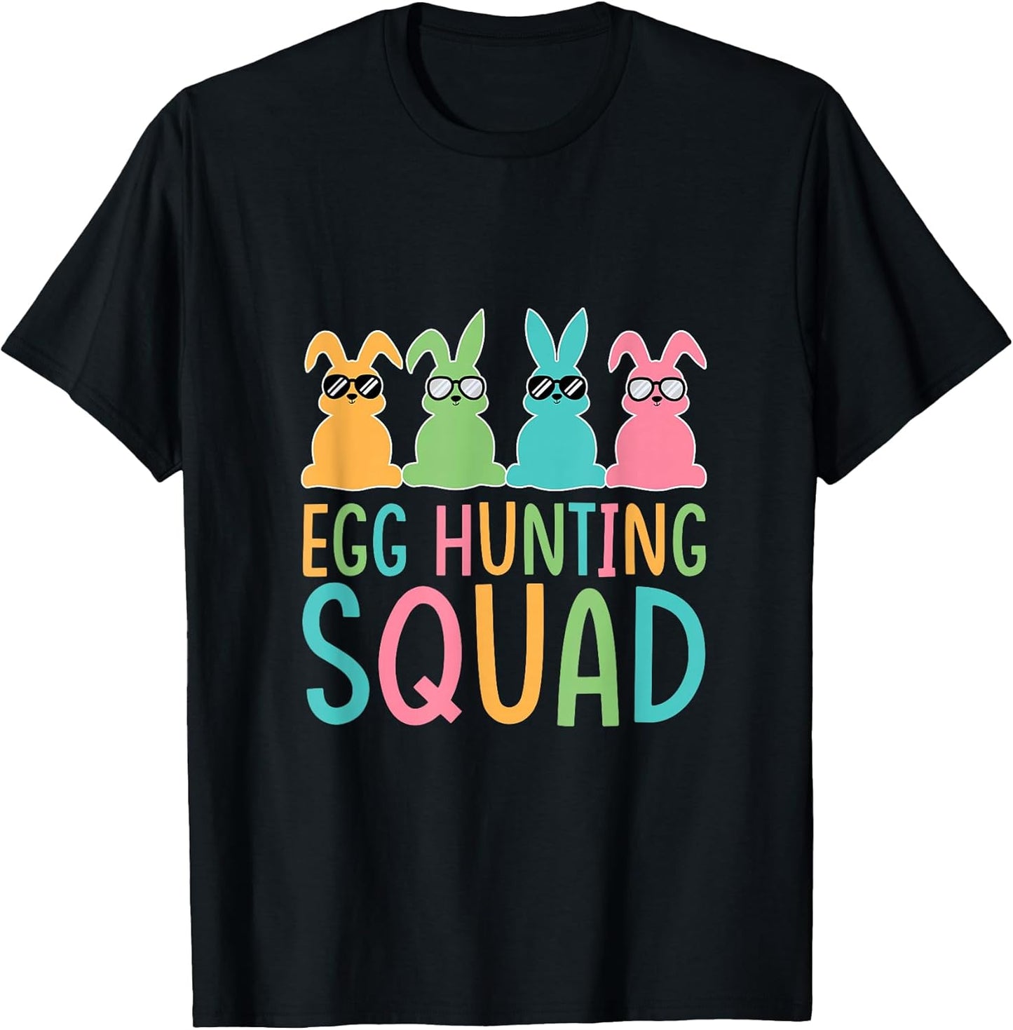 Easter Egg Hunting Squad Family Crew Bunny Outfit Unisex T-shirt, Sweatshirt, Hoodie, Long Sleeve Tee - T-Shirt, Sweatshirt, Hoodie