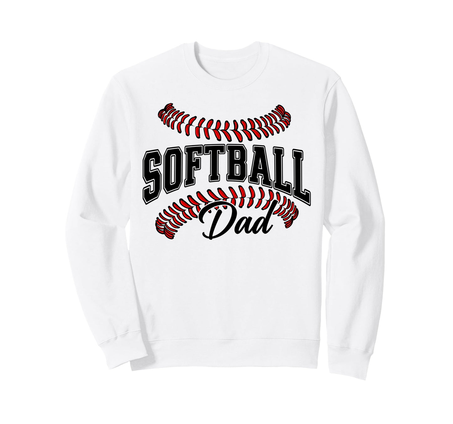 Softball Dad Softball Lovers Funny Sweatshirt - Custom Art Print Unisex - T-Shirt, Sweatshirt, Hoodie