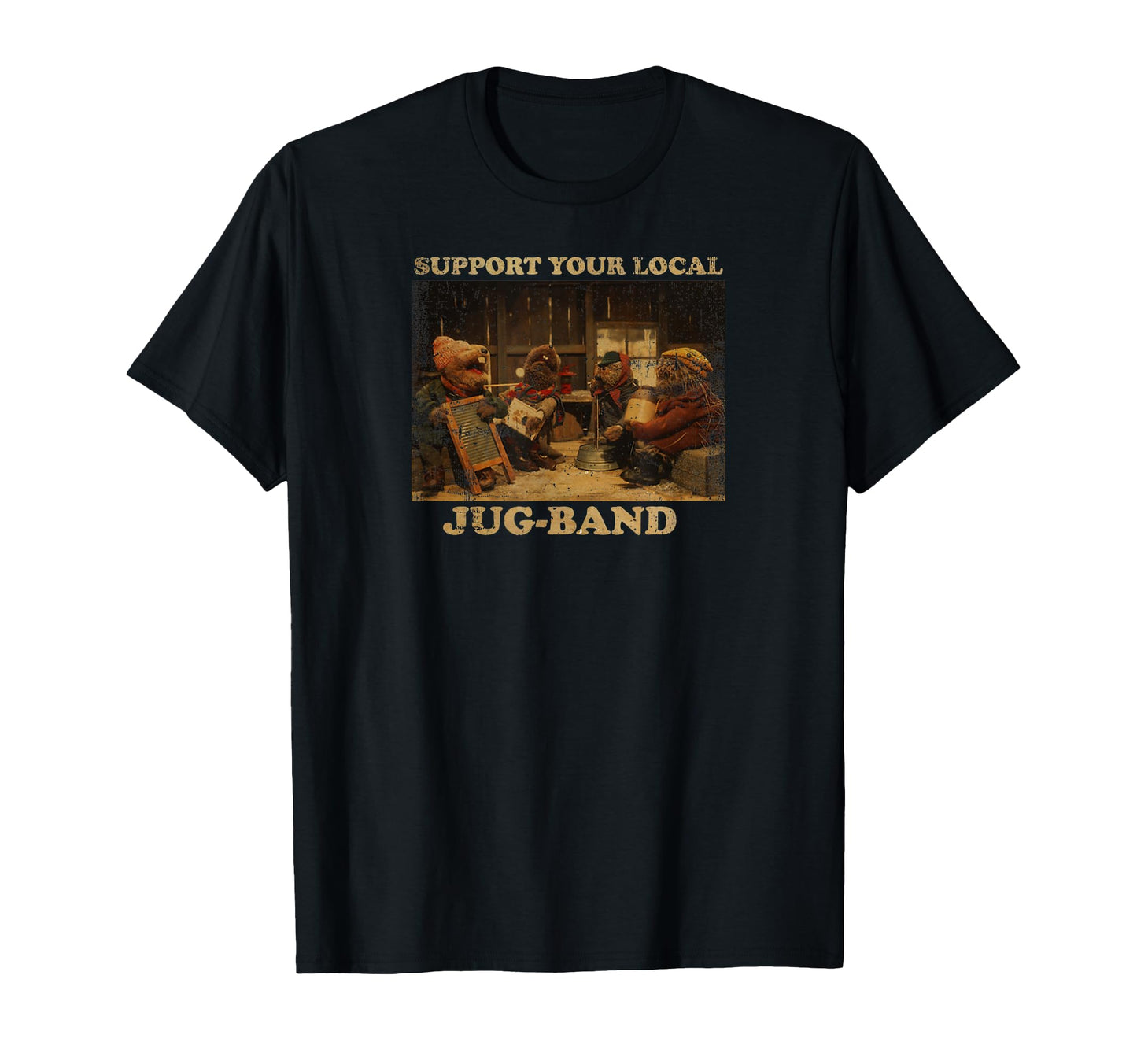 Support Local Jug Band Music T-Shirt - Aesthetic Graphic Men Women - T-Shirt, Sweatshirt, Hoodie