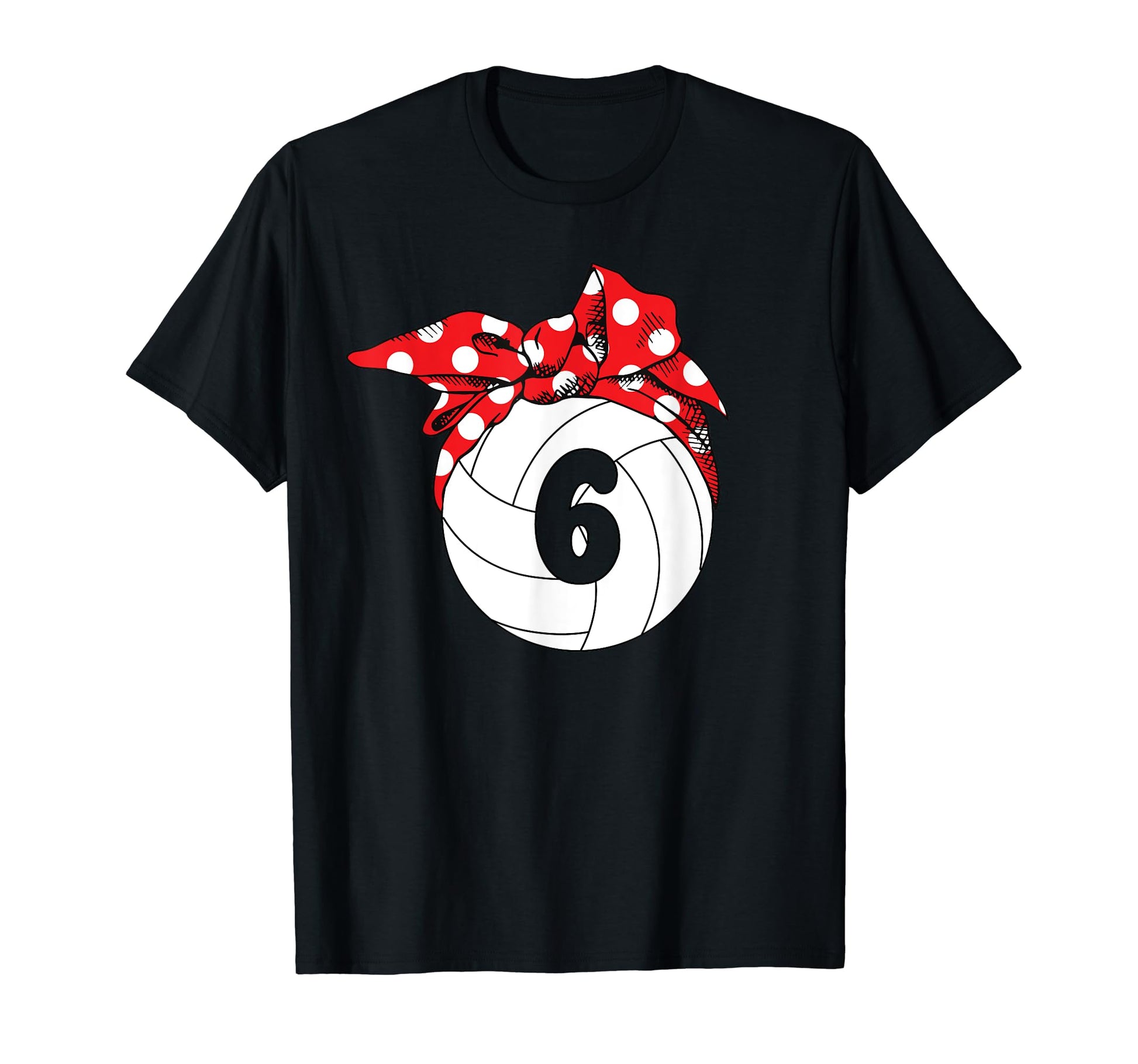 Groovy Volleyball Player Number 6 T-Shirt - Custom Art Print Unisex - T-Shirt, Sweatshirt, Hoodie