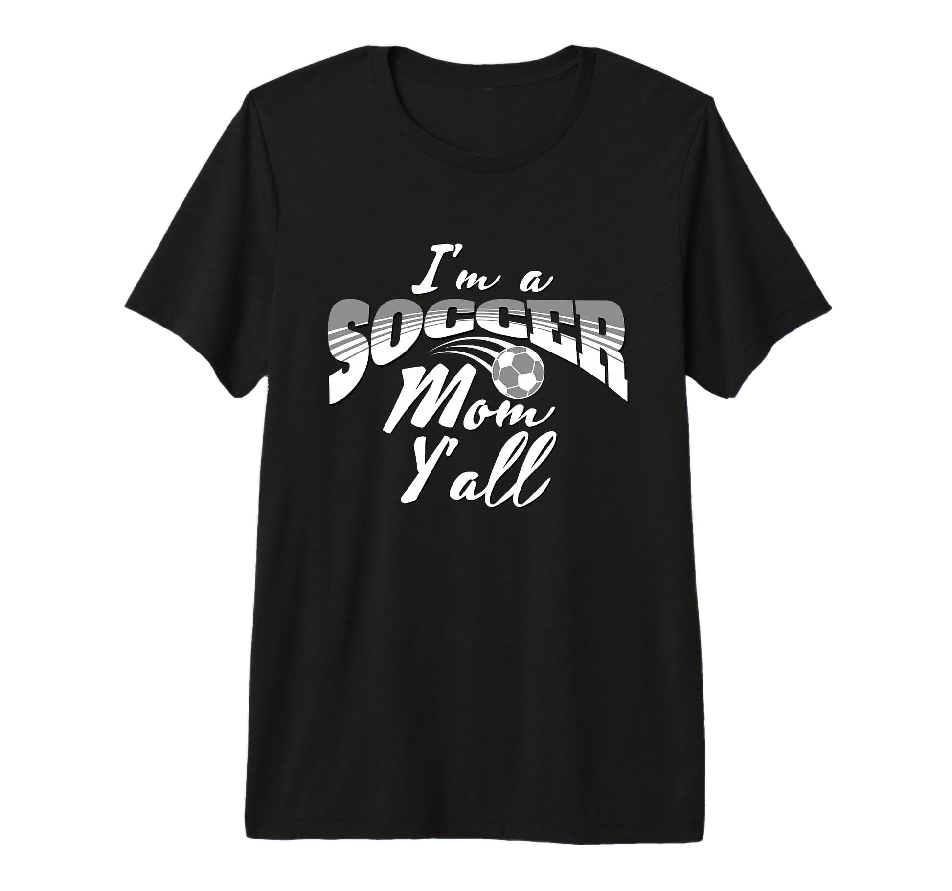 Mom Soccer Lover Soccer Mom Gift Gray T-Shirt - Aesthetic Graphic Unisex - T-Shirt, Sweatshirt, Hoodie