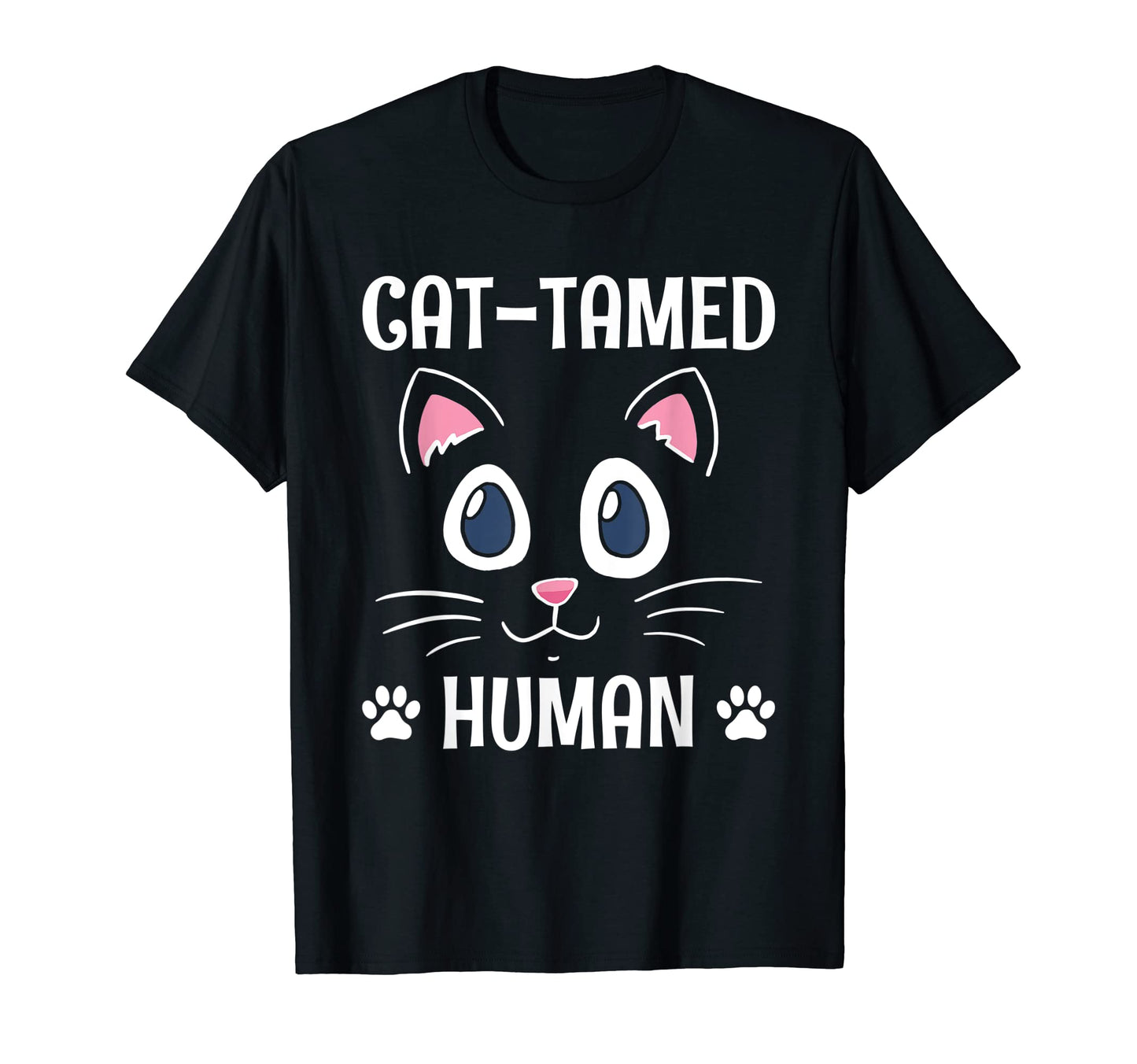 Cat Tamed Human Cat Lover Friends T-Shirt - Custom Art Print for Adults - T-Shirt, Sweatshirt, Hoodie