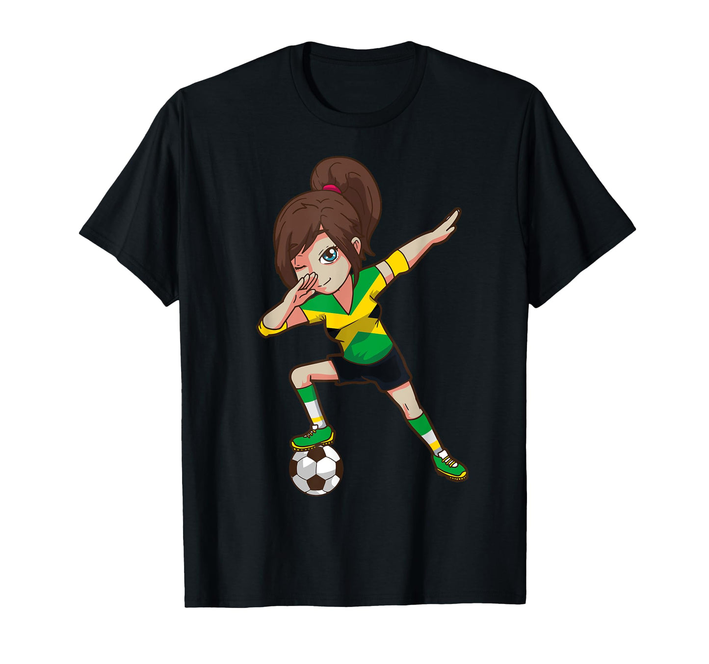 Soccer Fan Jamaica Jamaican Flag T-Shirt - Aesthetic Graphic Men Women - T-Shirt, Sweatshirt, Hoodie