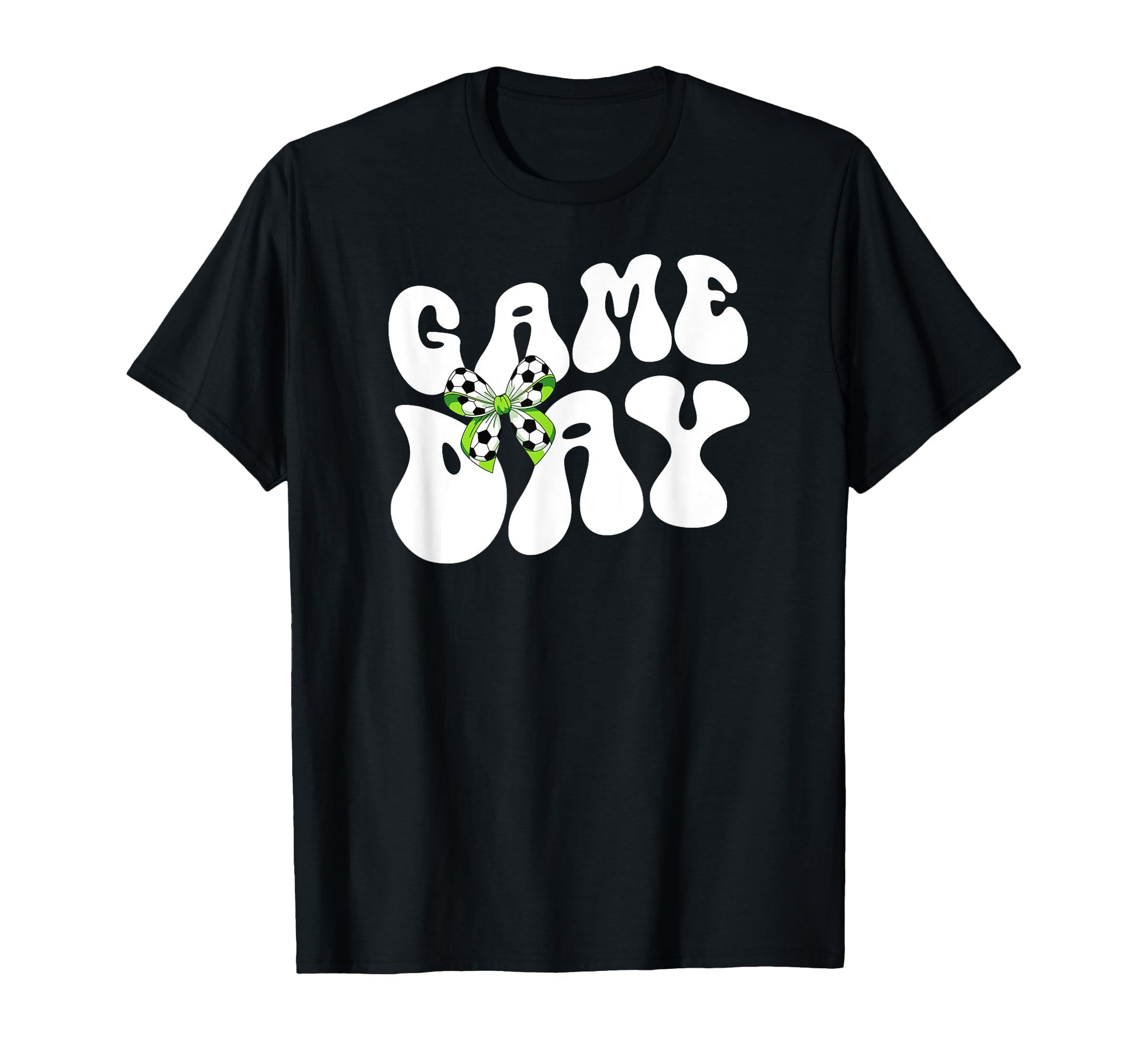 Groovy Soccer Game Day Bow Game Day T-Shirt - Aesthetic Graphic Men Women - T-Shirt, Sweatshirt, Hoodie