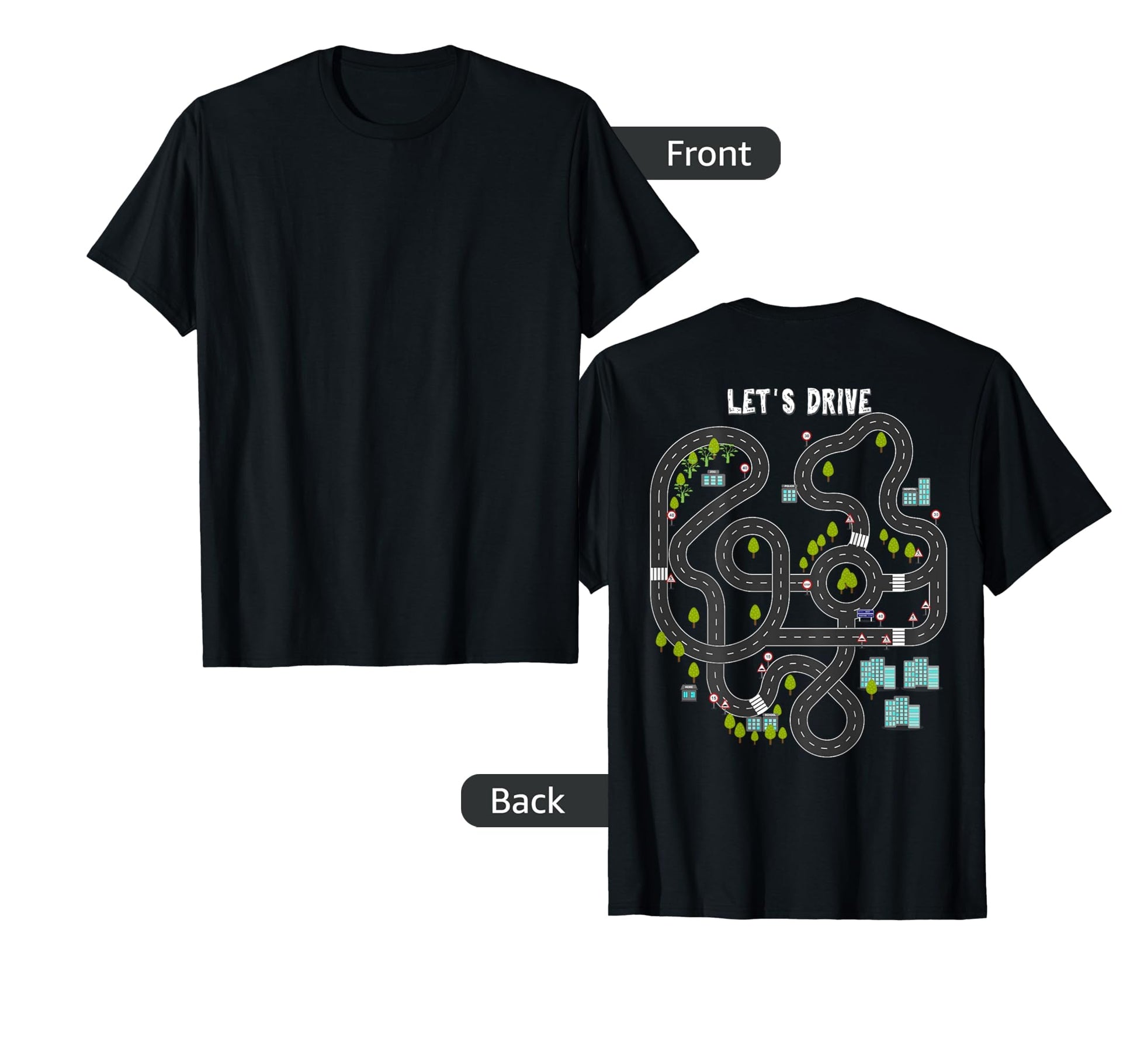 Play Cars Daddys Back Gift Dad T-Shirt - Fun Novelty Design Men Women - T-Shirt, Sweatshirt, Hoodie
