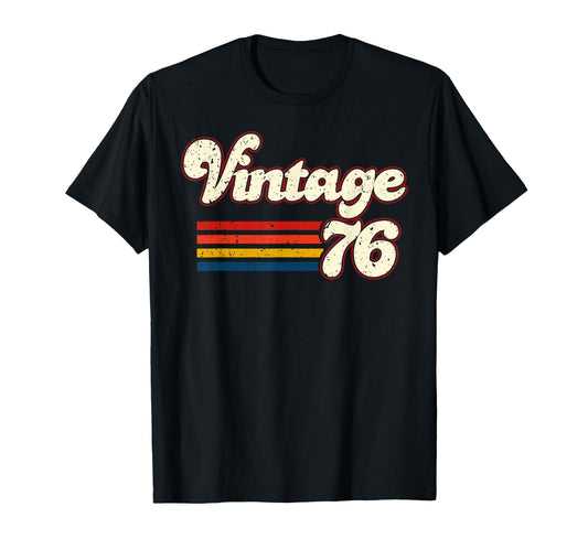 76 Happy 50Th Birthday Funny T-Shirt - Graphic Print Unisex - T-Shirt, Sweatshirt, Hoodie