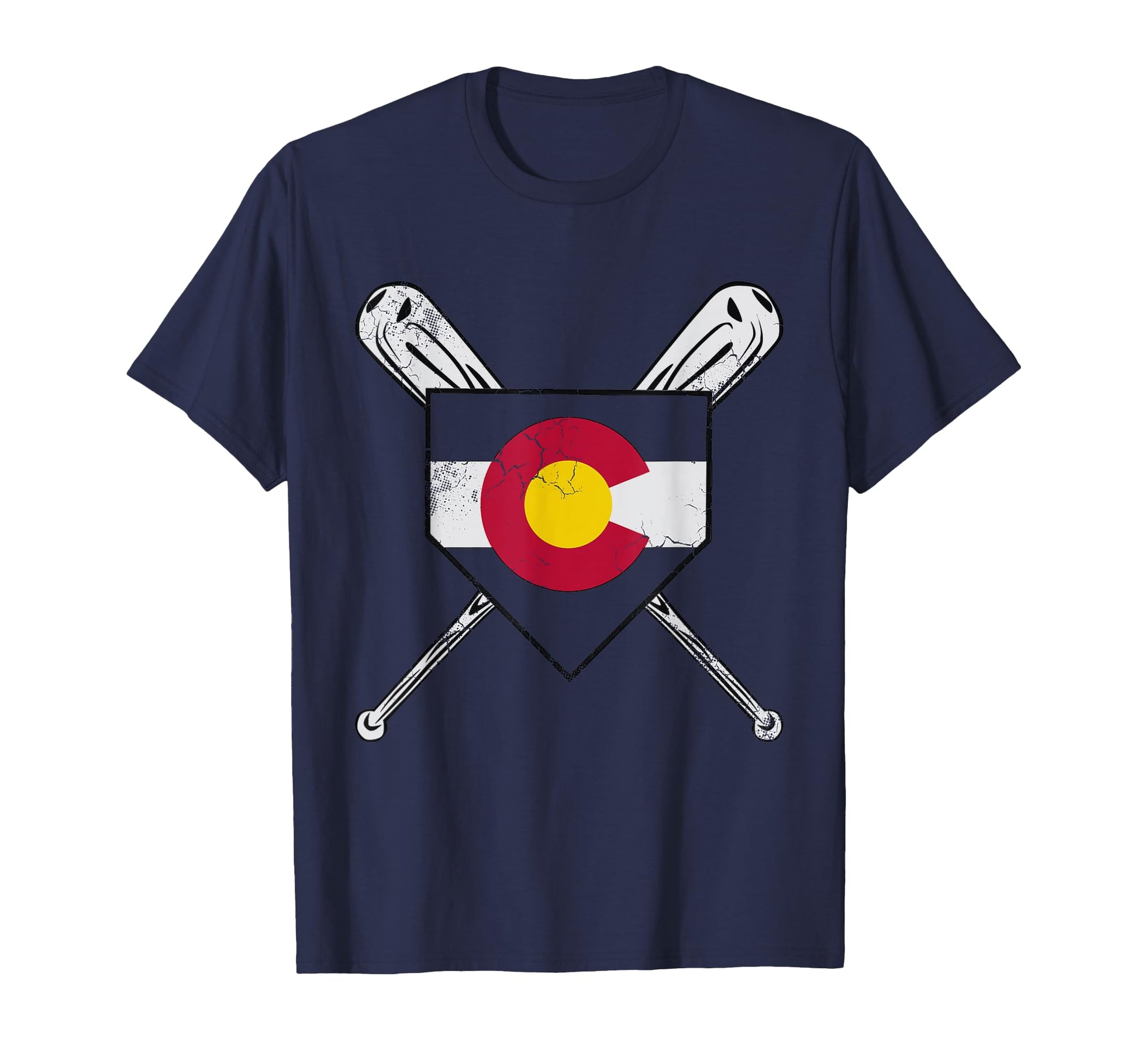 Colorado Flag Baseball Home Team T-Shirt - Trendy Graphic for Adults - T-Shirt, Sweatshirt, Hoodie
