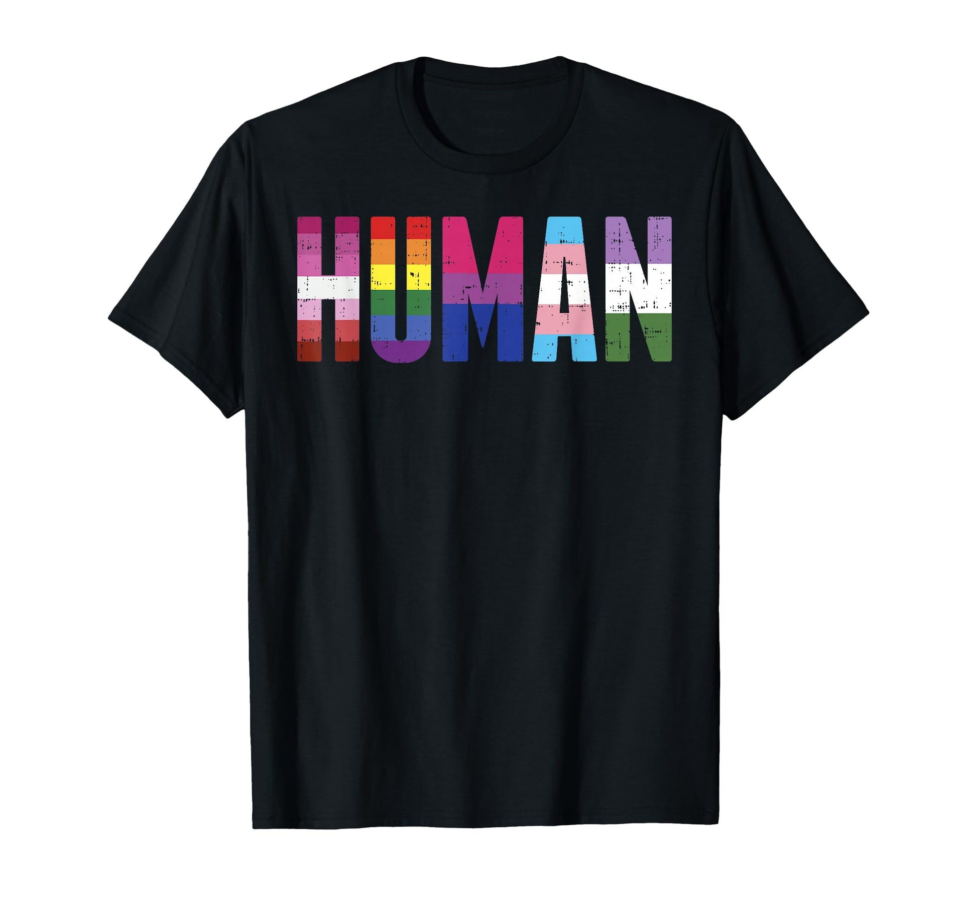 Human Lgbtq Gay Pride Ally Equality Bi T-Shirt - Graphic Print Men Women - T-Shirt, Sweatshirt, Hoodie