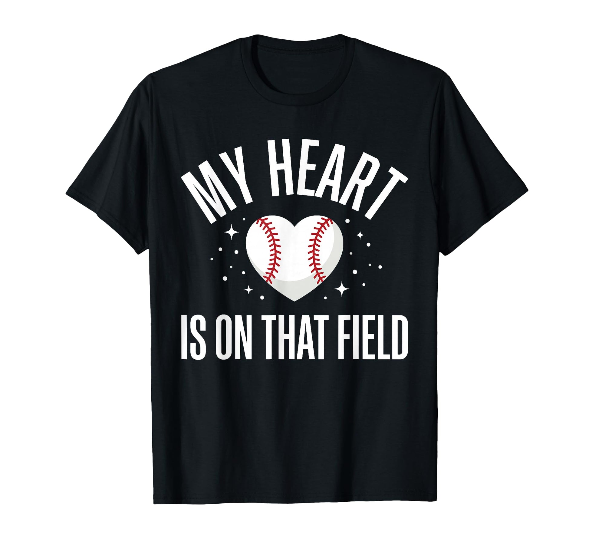 My Heart Is That Field Baseball Mom T-Shirt - Aesthetic Graphic for Adults - T-Shirt, Sweatshirt, Hoodie
