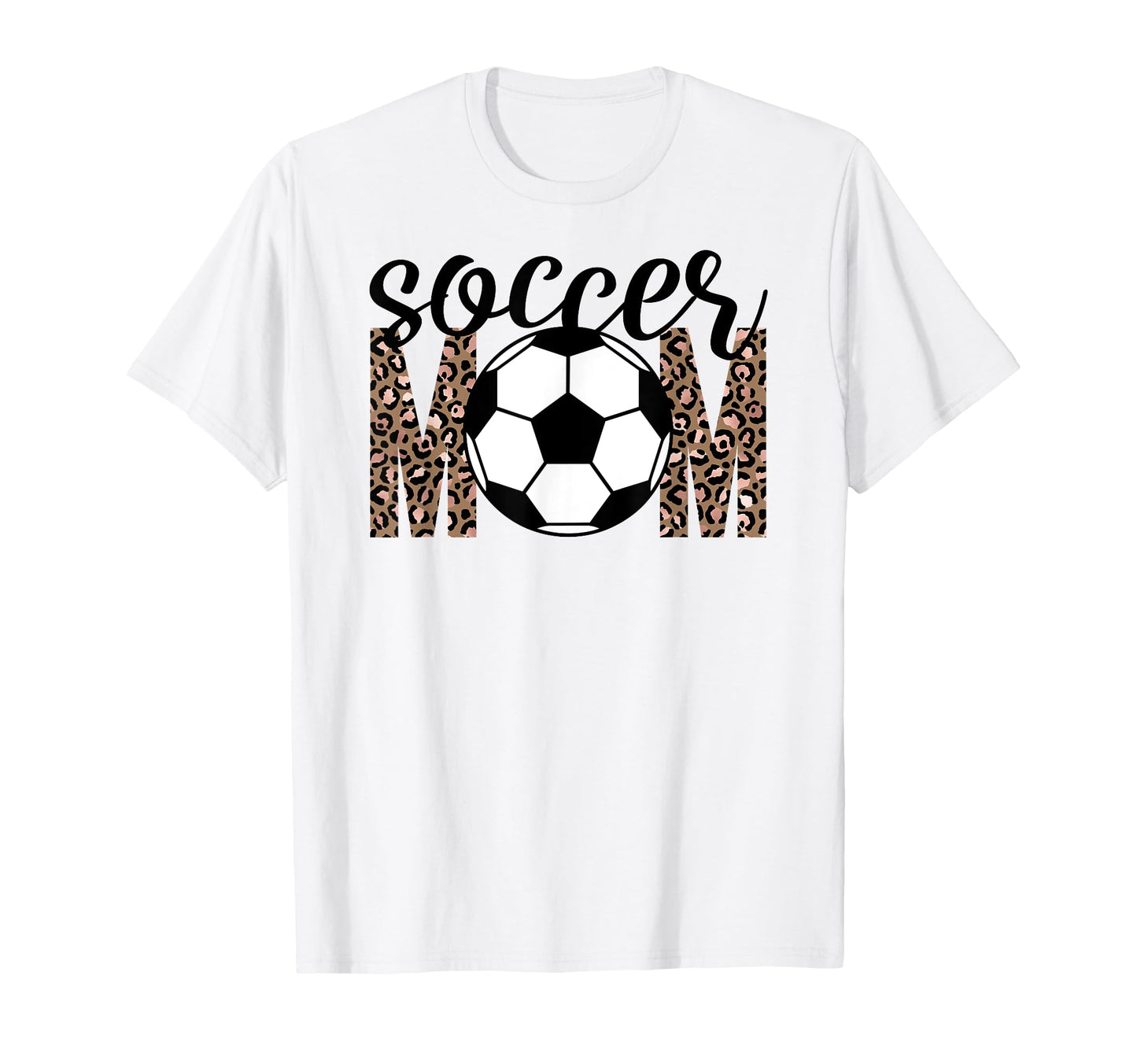 Soccer Mom Trendy Leopard Game Day T-Shirt - Custom Art Print Men Women - T-Shirt, Sweatshirt, Hoodie