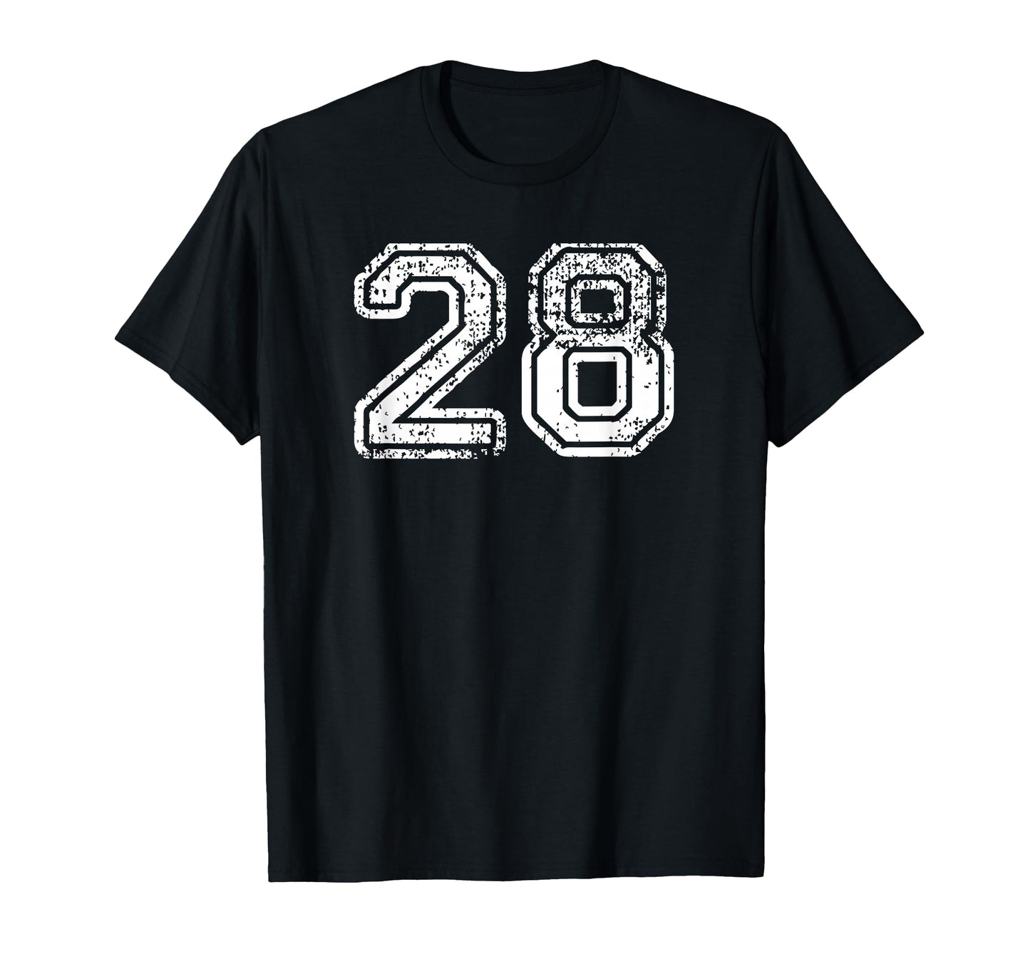 Number 28 Baseball Football T-Shirt - Casual Everyday Wear for Adults - T-Shirt, Sweatshirt, Hoodie