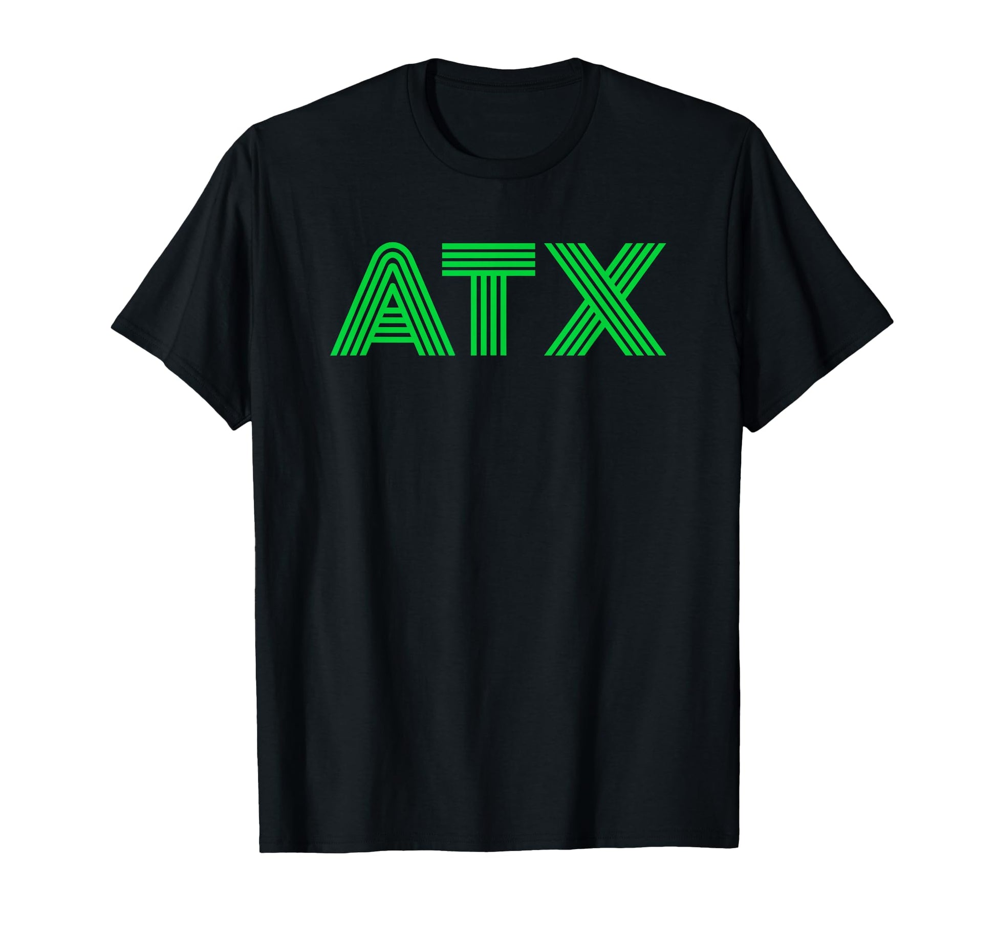 Atx Austin Tx Green T-Shirt - Unique Graphic Men Women - T-Shirt, Sweatshirt, Hoodie