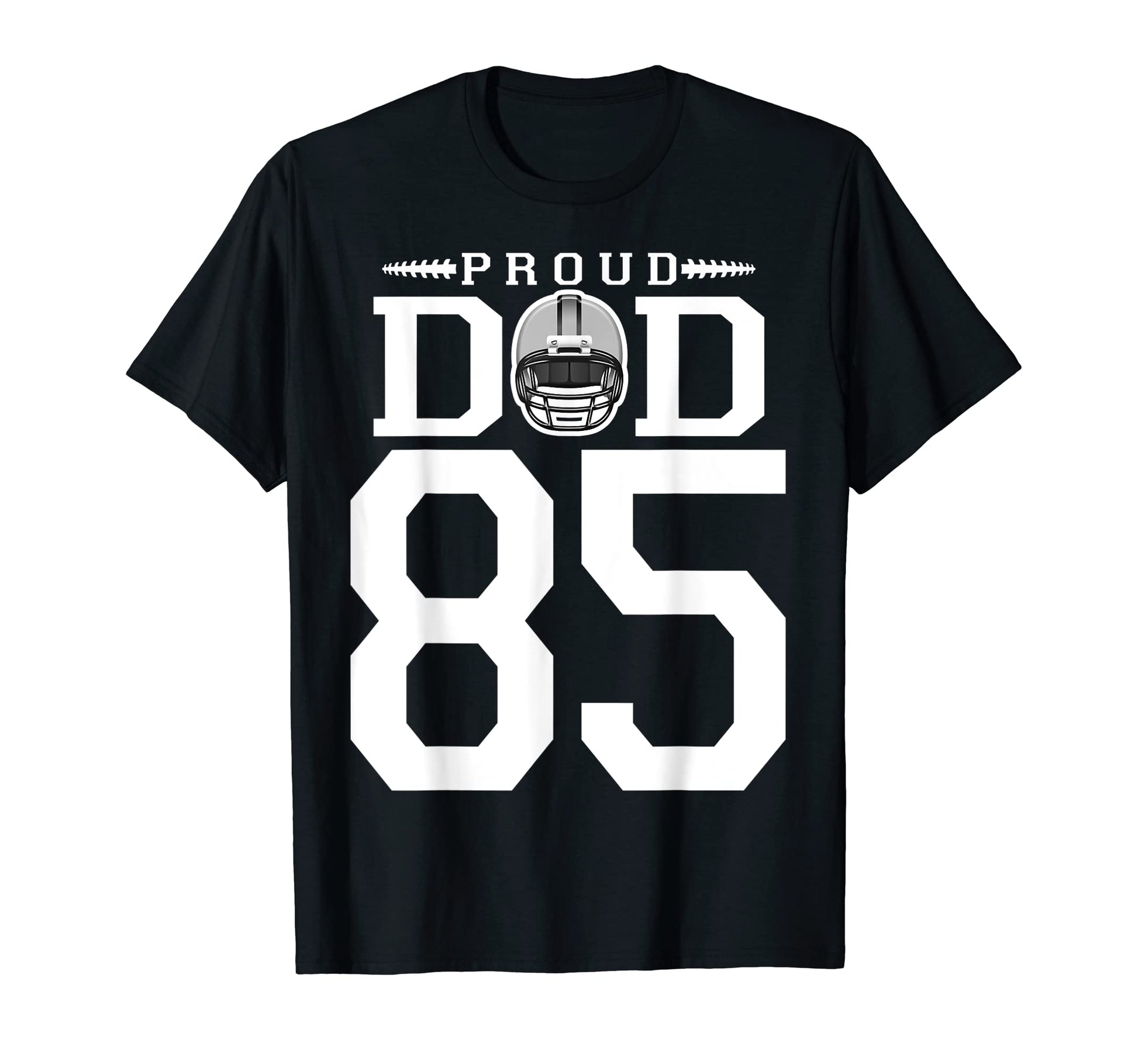 Custom Number 85 Proud Football Dad T-Shirt - Aesthetic Graphic Unisex - T-Shirt, Sweatshirt, Hoodie