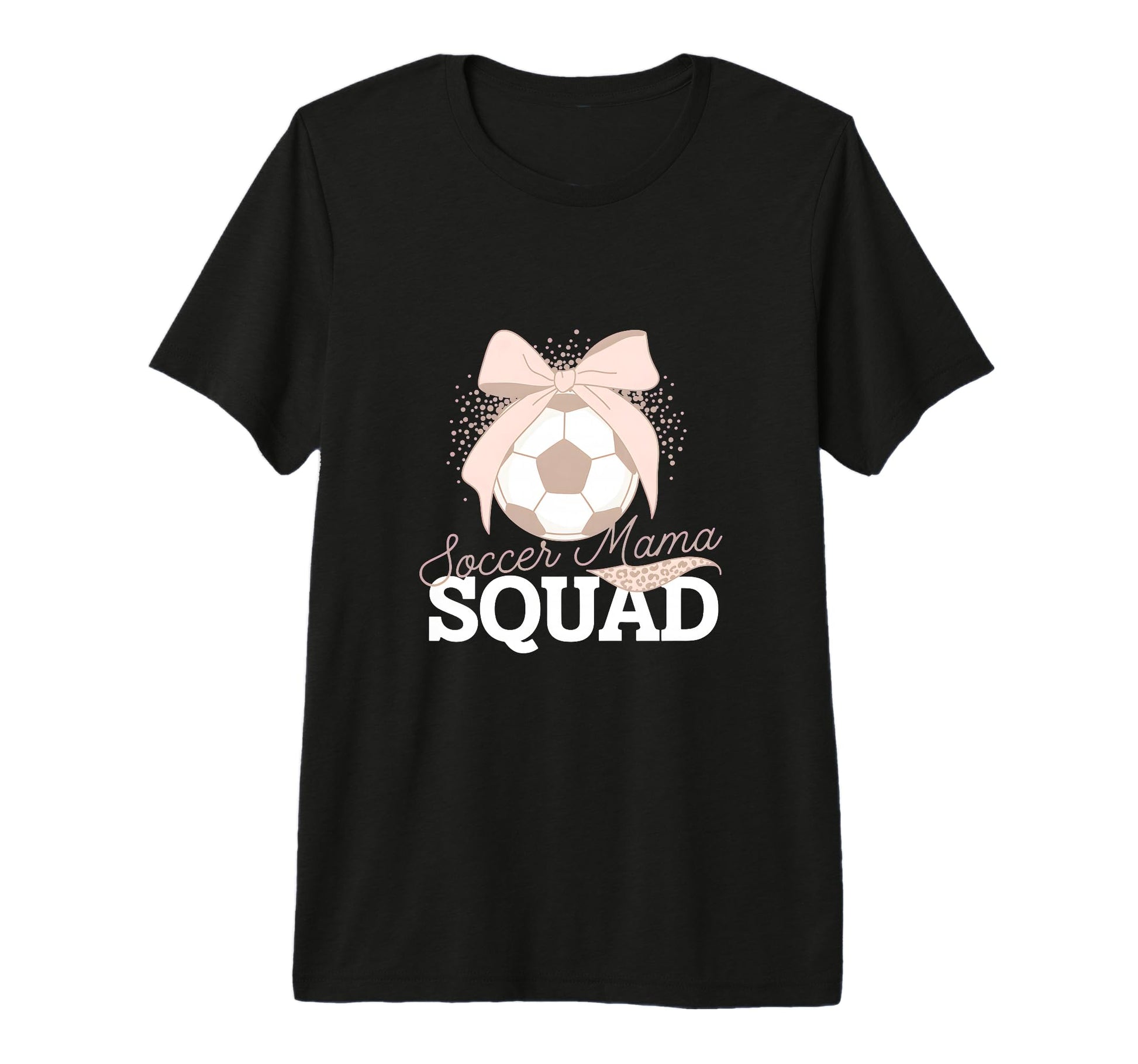 Soccer Mama Squad Coquette Sideline Soccer T-Shirt - Graphic Print Unisex - T-Shirt, Sweatshirt, Hoodie