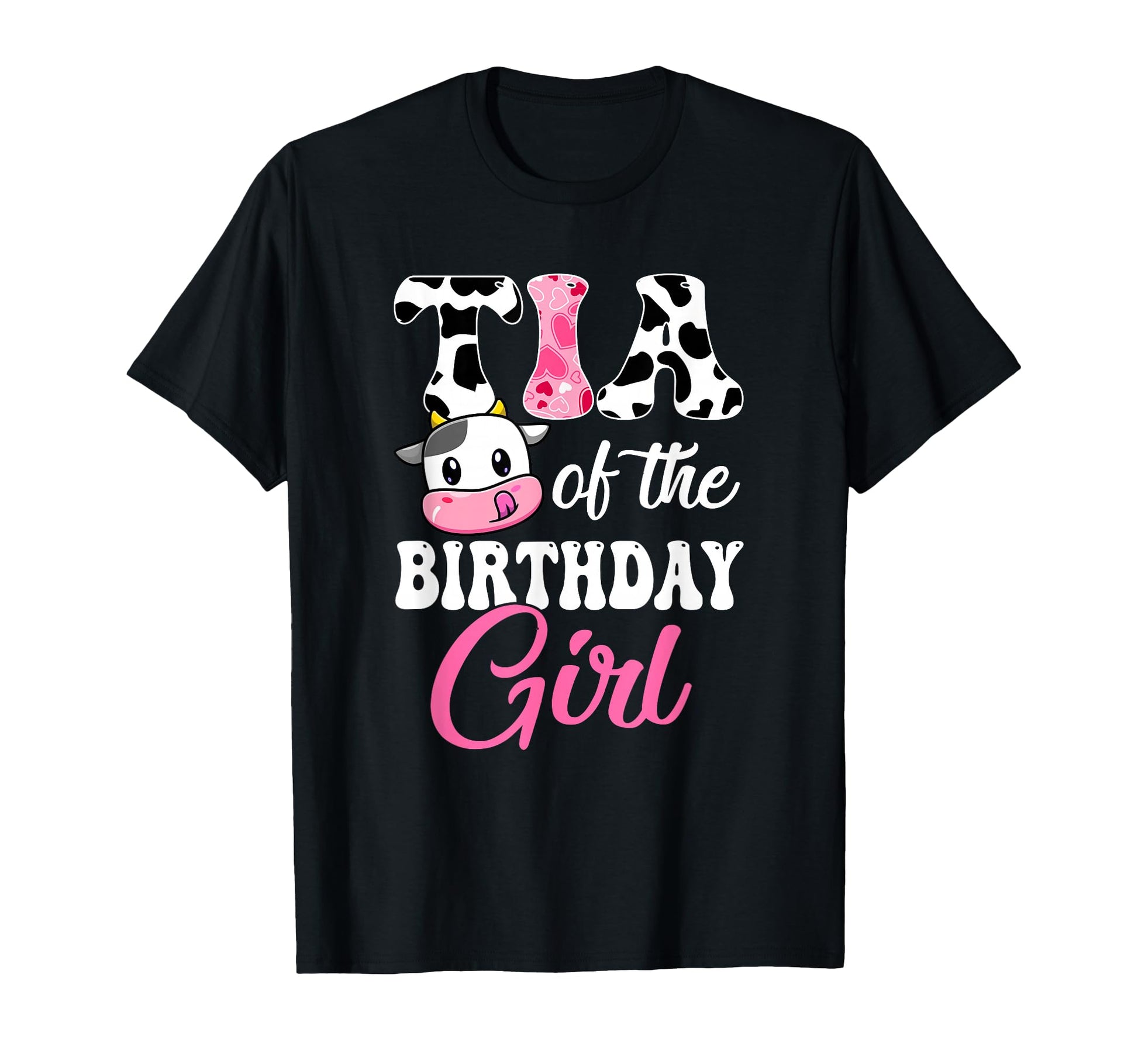 Tia Birthday Farm Cow 1St Birthday T-Shirt - Custom Art Print for Adults - T-Shirt, Sweatshirt, Hoodie