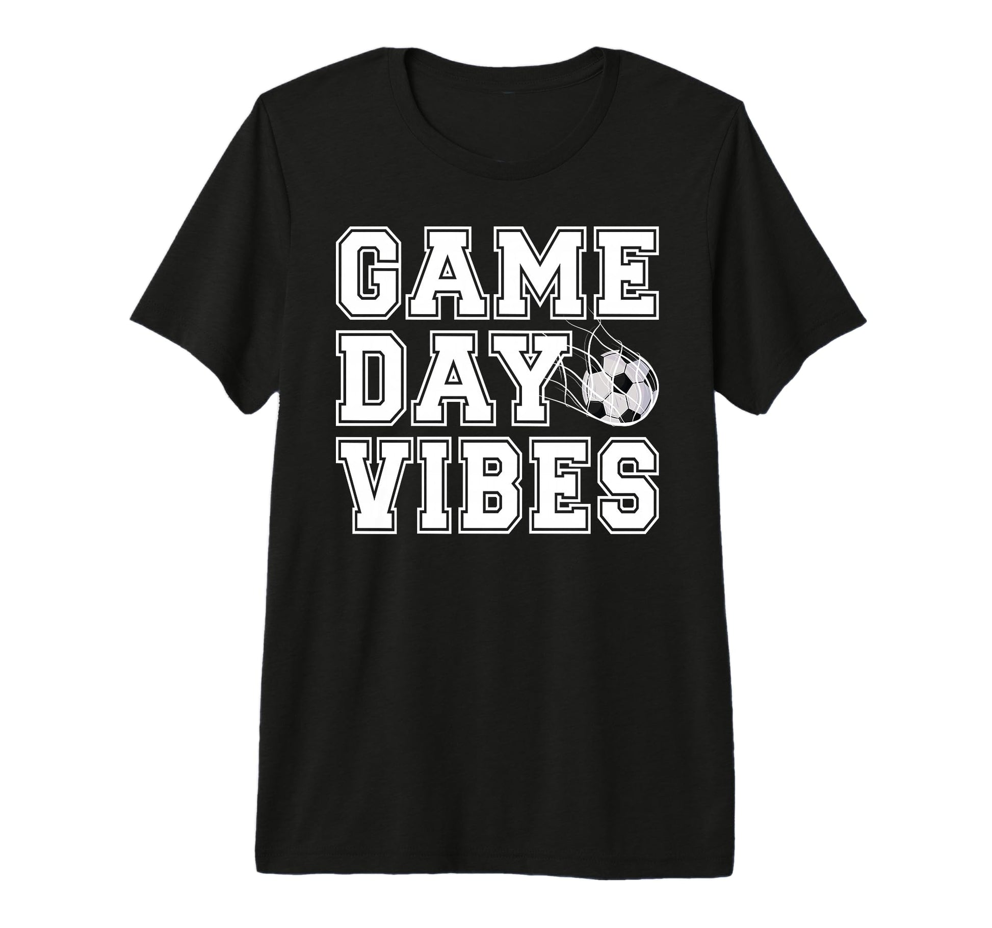 Game Day Vibes Soccer Game Day Soccer Tri T-Shirt - Graphic Print Unisex - T-Shirt, Sweatshirt, Hoodie