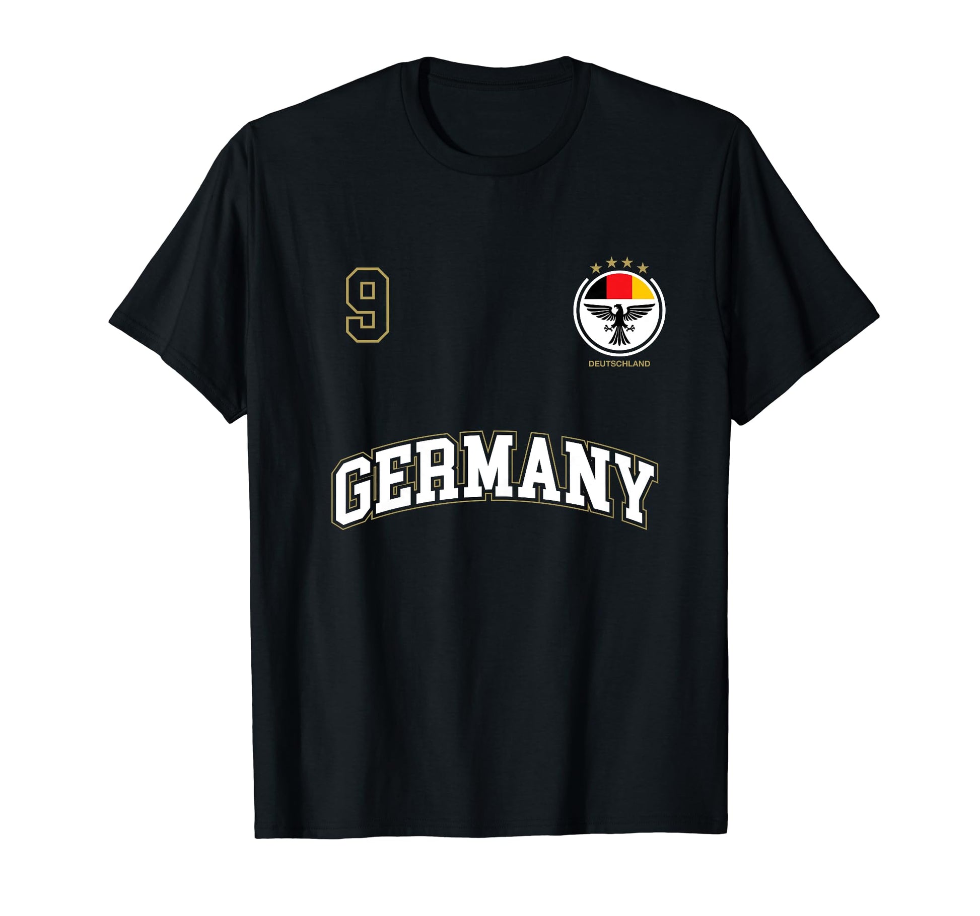 Germany Team Sports Number 9 Soccer German T-Shirt - Graphic Print Unisex - T-Shirt, Sweatshirt, Hoodie
