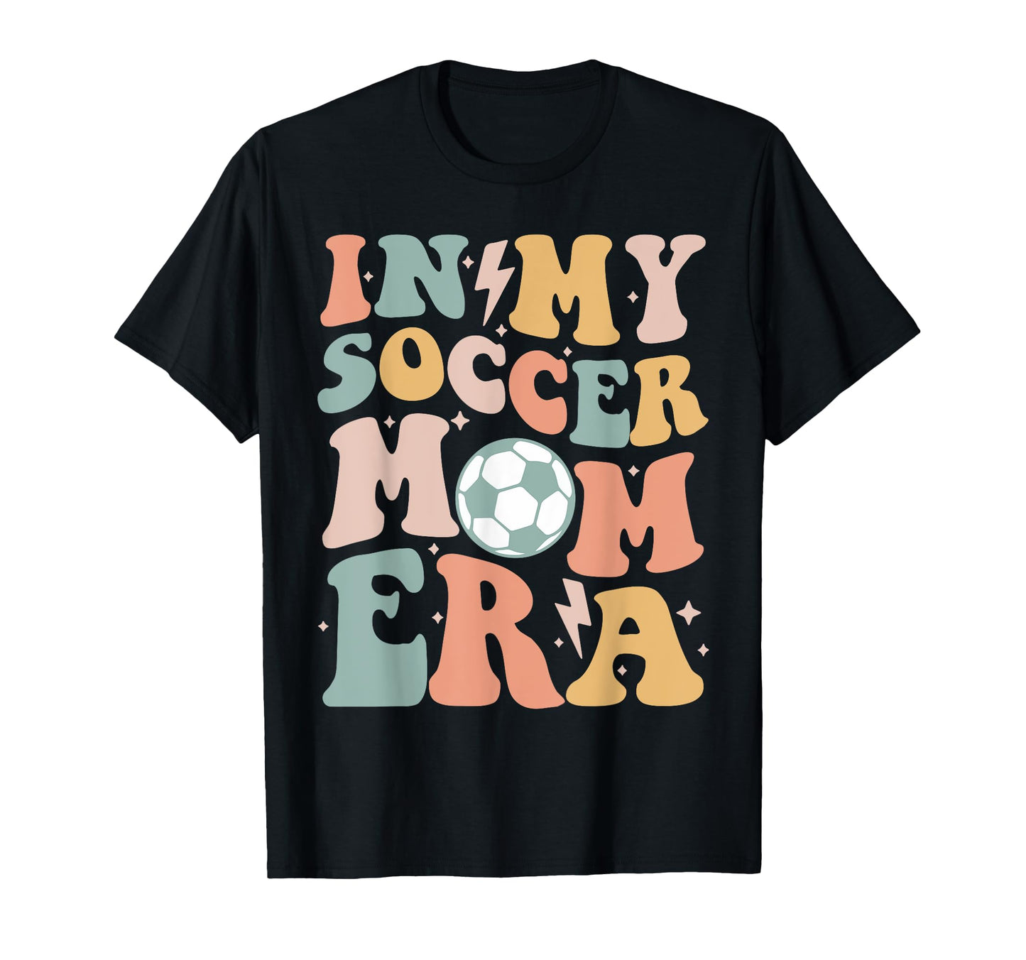 My Soccer Mom Era Groovy Soccer Team T-Shirt - Custom Art Print Unisex - T-Shirt, Sweatshirt, Hoodie