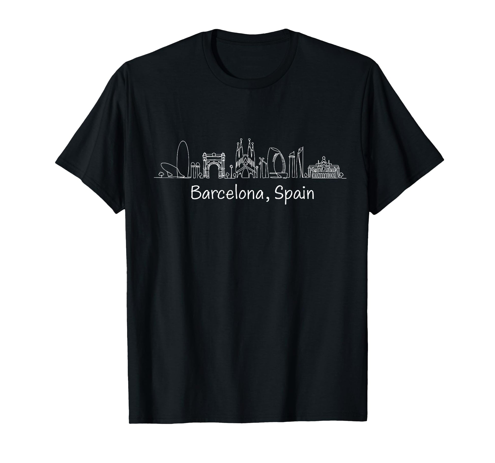 Souvenirs From Barcelona Spain T-Shirt - Fun Novelty Design for Adults - T-Shirt, Sweatshirt, Hoodie