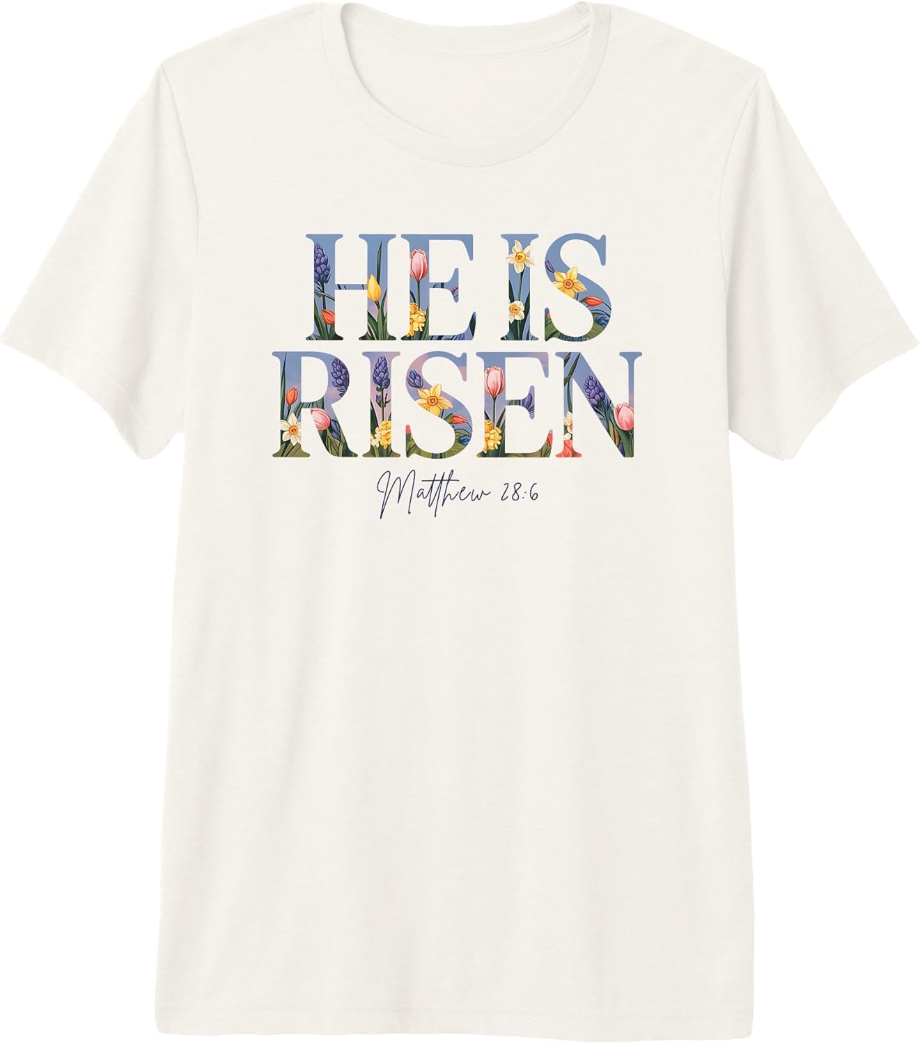 He Is Risen Matthew 28:6 Floral Easter Unisex T-shirt, Sweatshirt, Hoodie, Long Sleeve Tee - T-Shirt, Sweatshirt, Hoodie