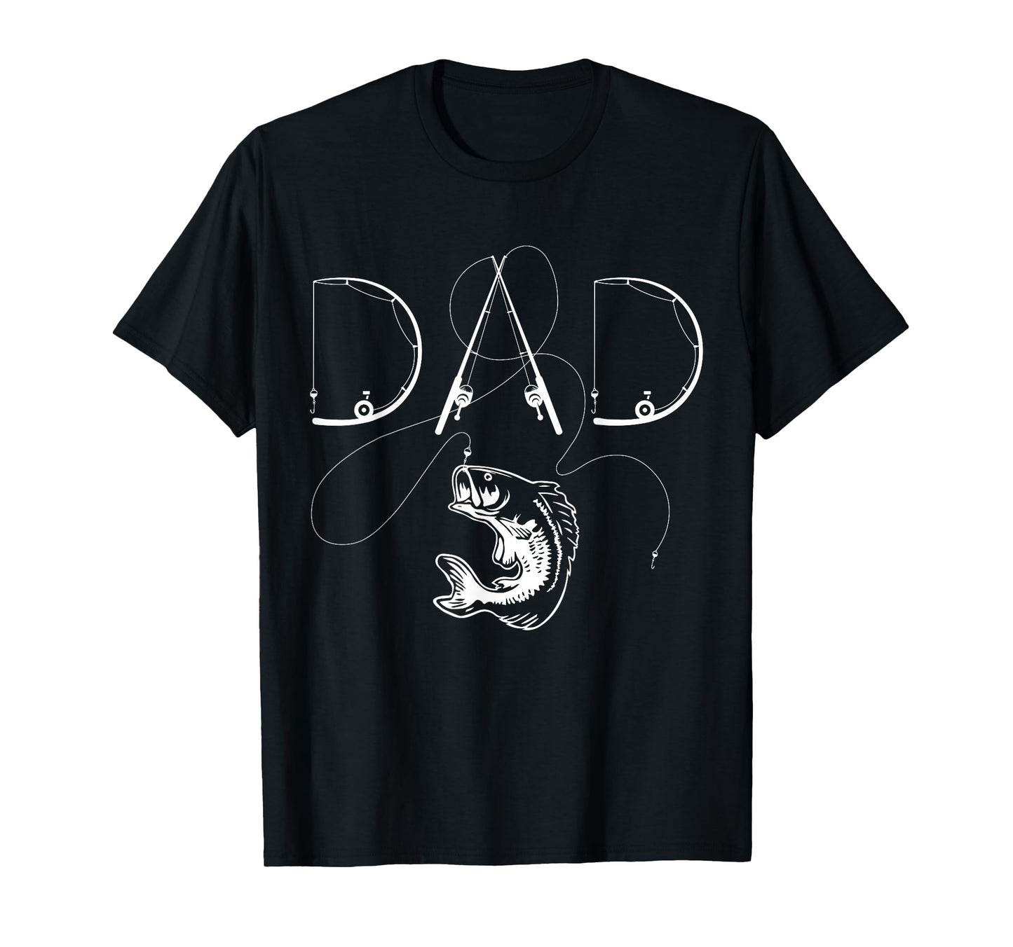 Fisherman Dad Fishing Enthusiast T-Shirt - Casual Everyday Wear for Adults - T-Shirt, Sweatshirt, Hoodie