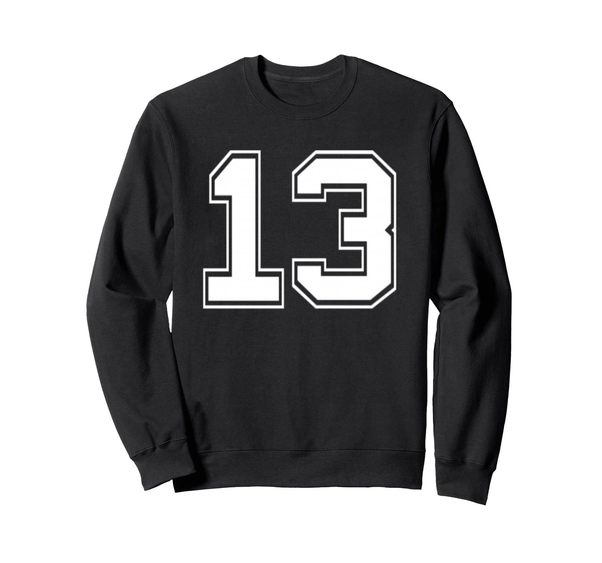 Number 13 Baseball Football Soccer Sweatshirt - Streetwear Style Unisex - T-Shirt, Sweatshirt, Hoodie