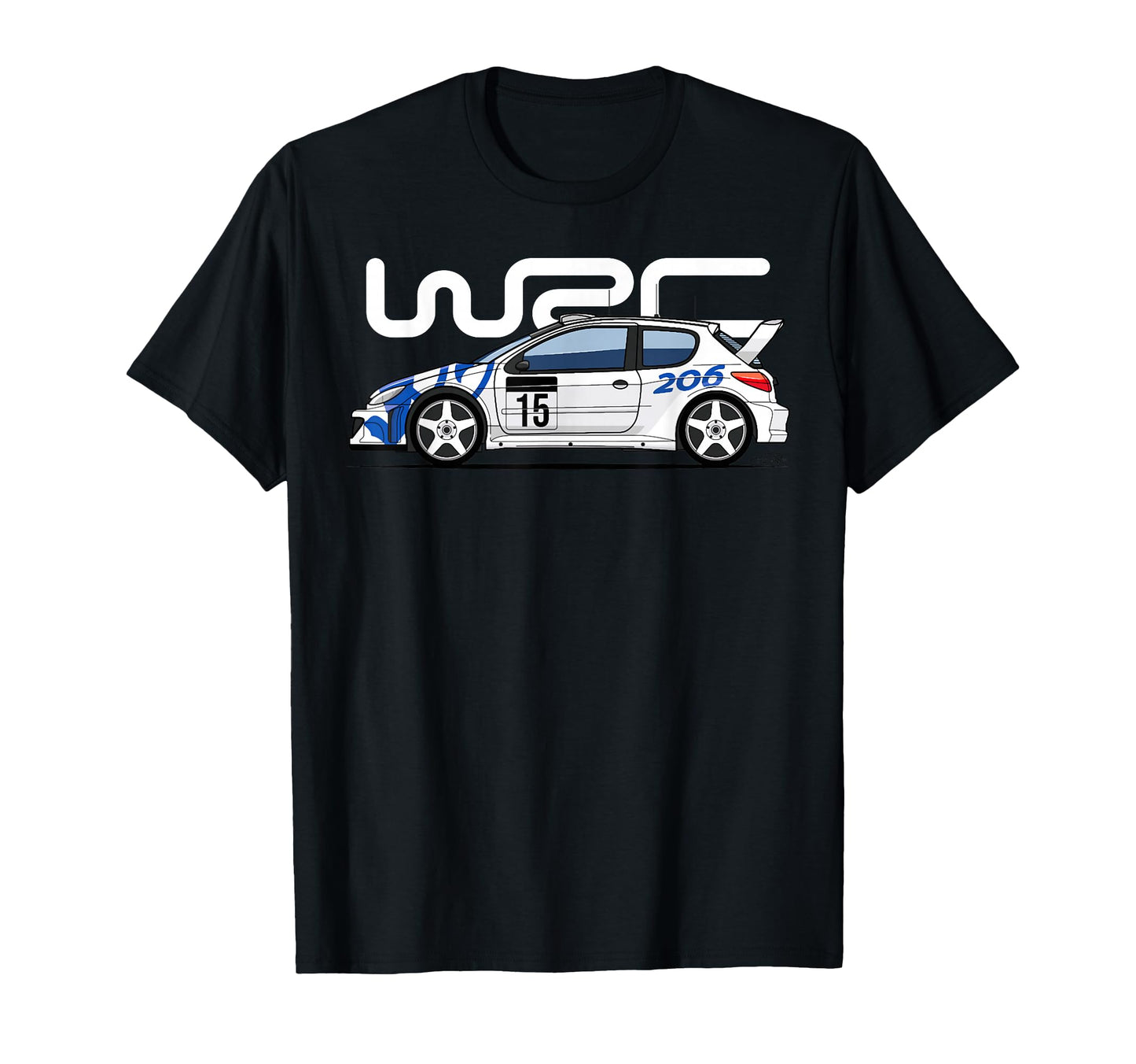 206 Wrc World Rally Sports Car T-Shirt - Unique Graphic Men Women - T-Shirt, Sweatshirt, Hoodie