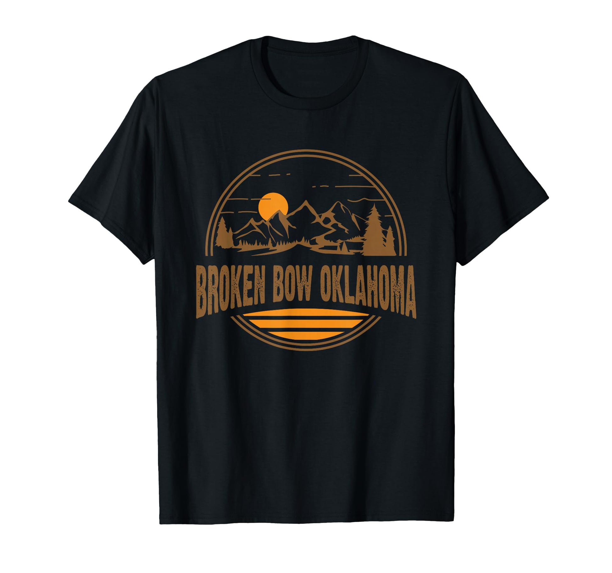 Broken Bow Oklahoma Mountain Hiking T-Shirt - Minimalist Print for Adults - T-Shirt, Sweatshirt, Hoodie