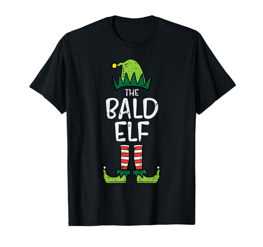 Bald Elf Matching Family Dad Grandpa T-Shirt - Custom Art Print Men Women - T-Shirt, Sweatshirt, Hoodie