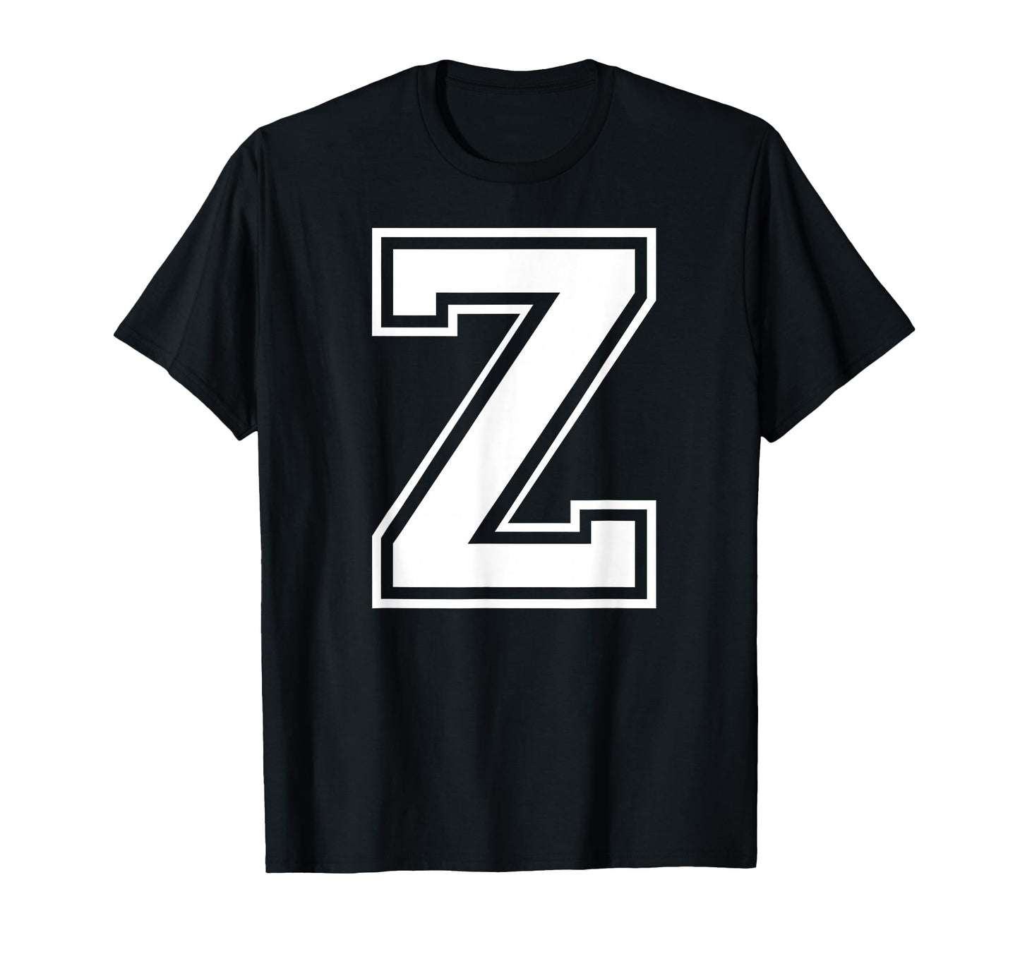 Letter Z Capital Alphabet College T-Shirt - Streetwear Style for Adults - T-Shirt, Sweatshirt, Hoodie