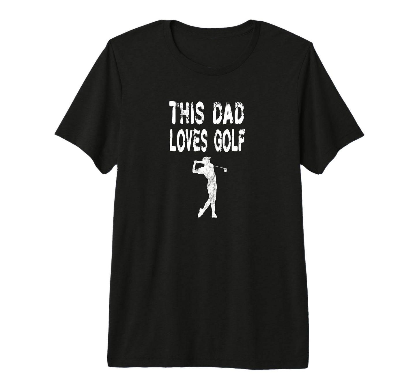 This Dad Loves Golf Golfer Course T-Shirt - Trendy Graphic for Adults - T-Shirt, Sweatshirt, Hoodie