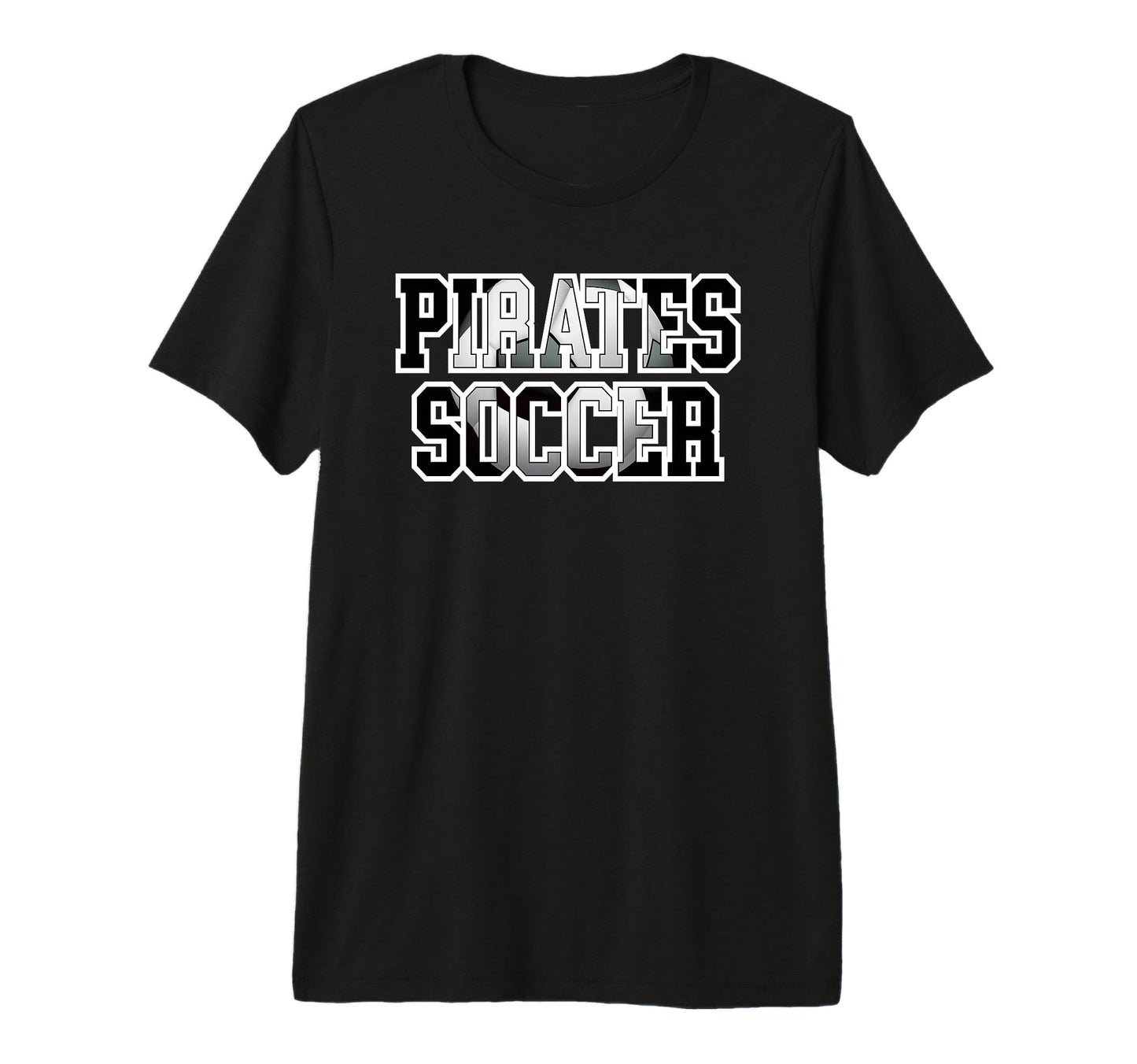 Pirates Soccer Ball School Spirit T-Shirt - Streetwear Style Men Women - T-Shirt, Sweatshirt, Hoodie