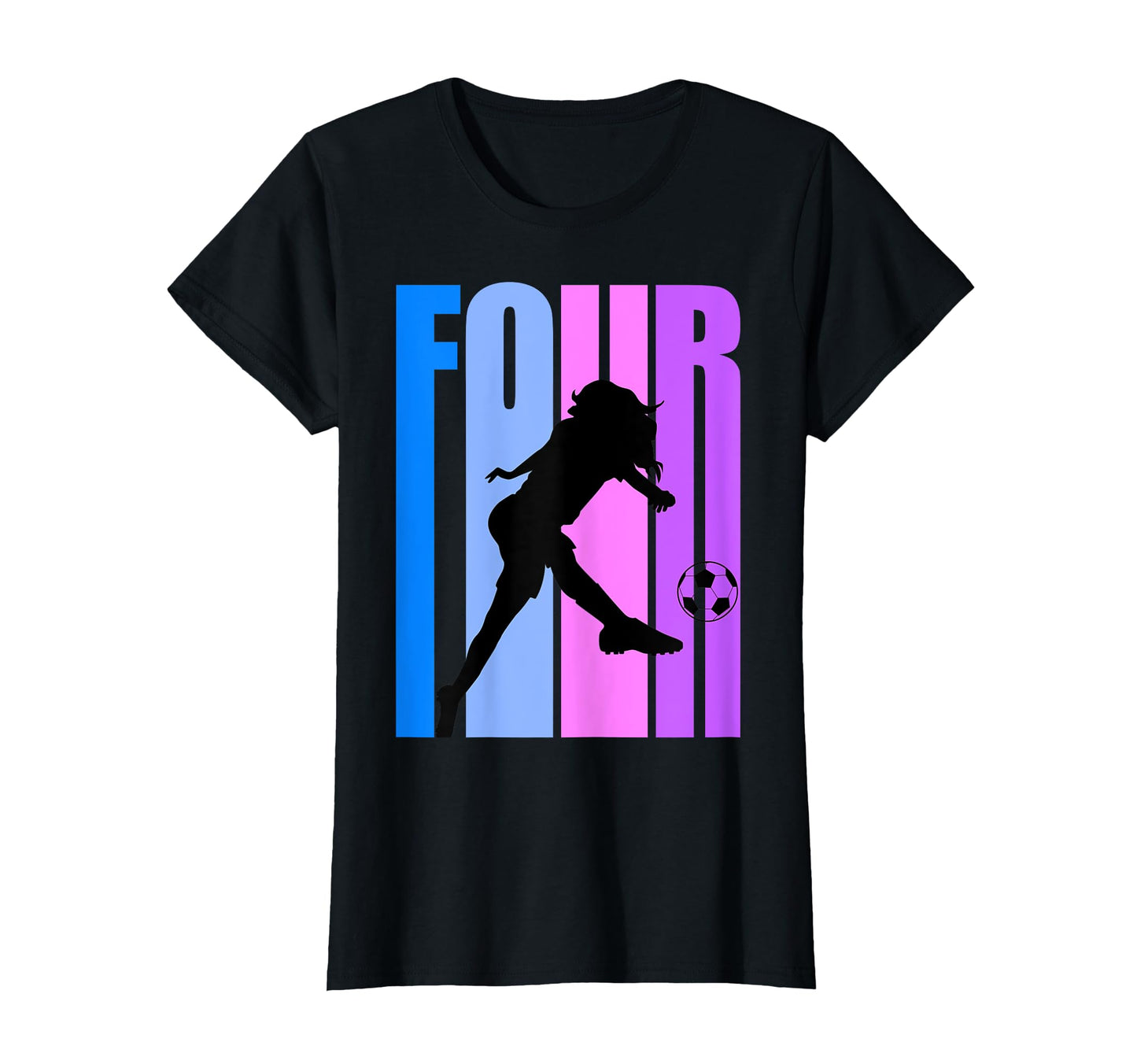 4Th Soccer Birthday Goals Score Plays T-Shirt - Fun Novelty Design Unisex - T-Shirt, Sweatshirt, Hoodie