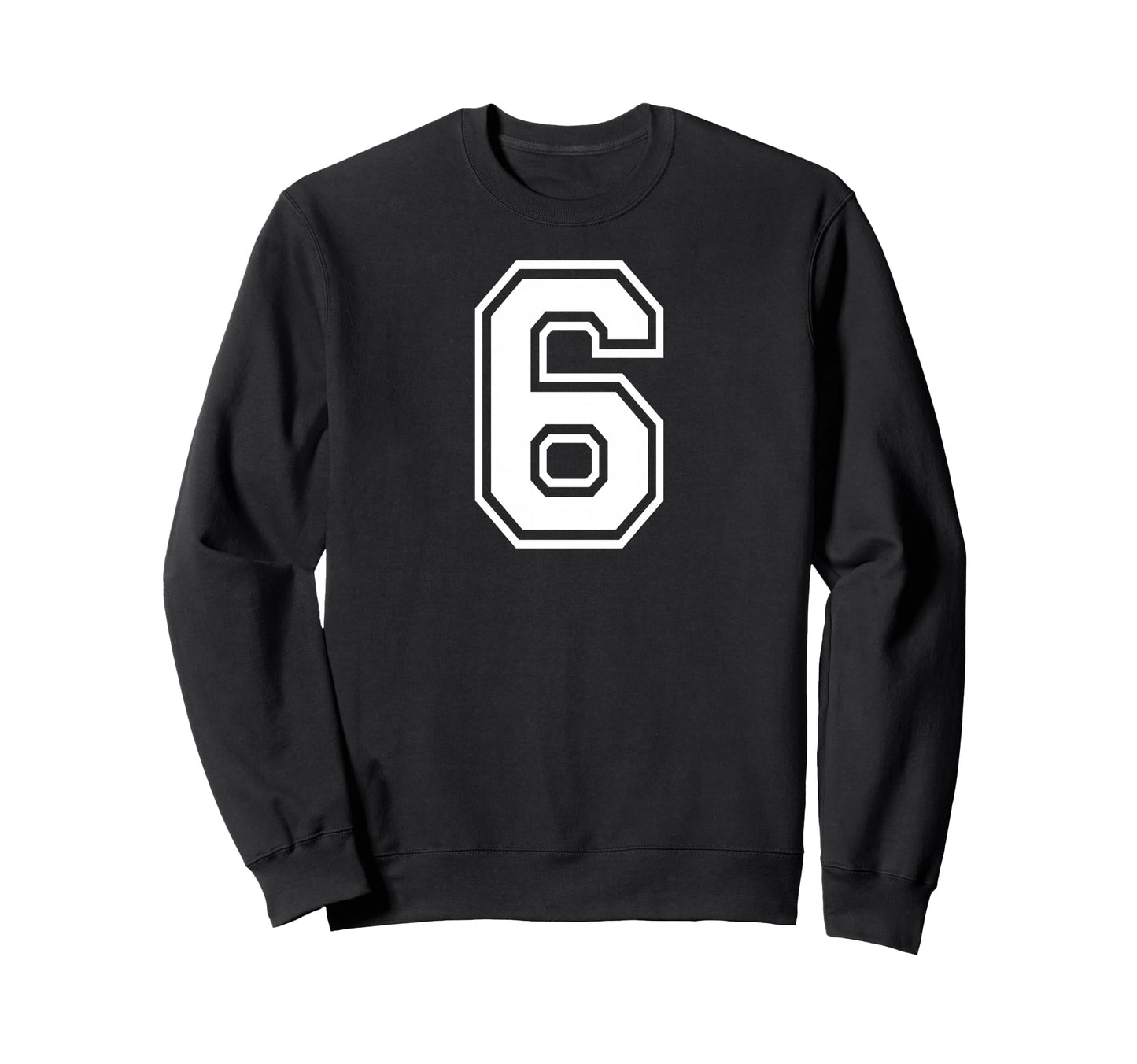 6 Number Six Team Sports Matching Sweatshirt - Minimalist Print Unisex - T-Shirt, Sweatshirt, Hoodie