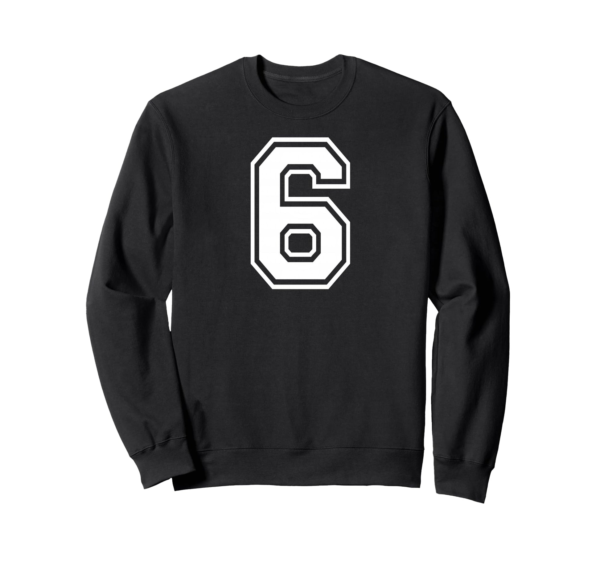 6 Number Six Team Sports Matching Sweatshirt - Minimalist Print Unisex - T-Shirt, Sweatshirt, Hoodie