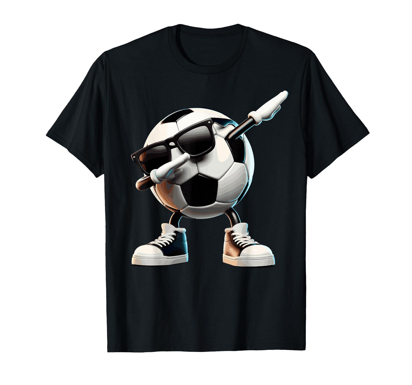 Funny Dabbing Dab Soccer Player Ball T-Shirt - Minimalist Print for Adults - T-Shirt, Sweatshirt, Hoodie